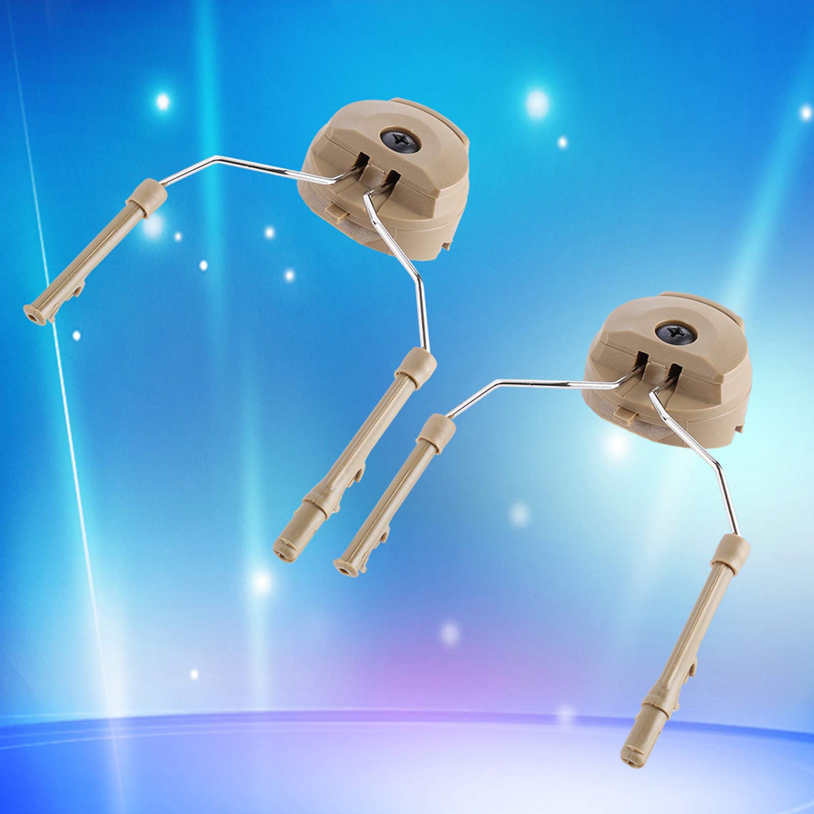 Casco Adaptador Acero Arco del Carril plástico Suspensión Soporte for Peltor Comtac Tan