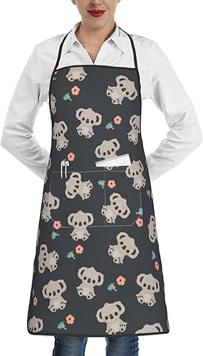Delantal divertido para mujer con bolsillo, delantales para mujer, delantal lindo para cocinar, delantal de camarera delantales de cocina para mujer