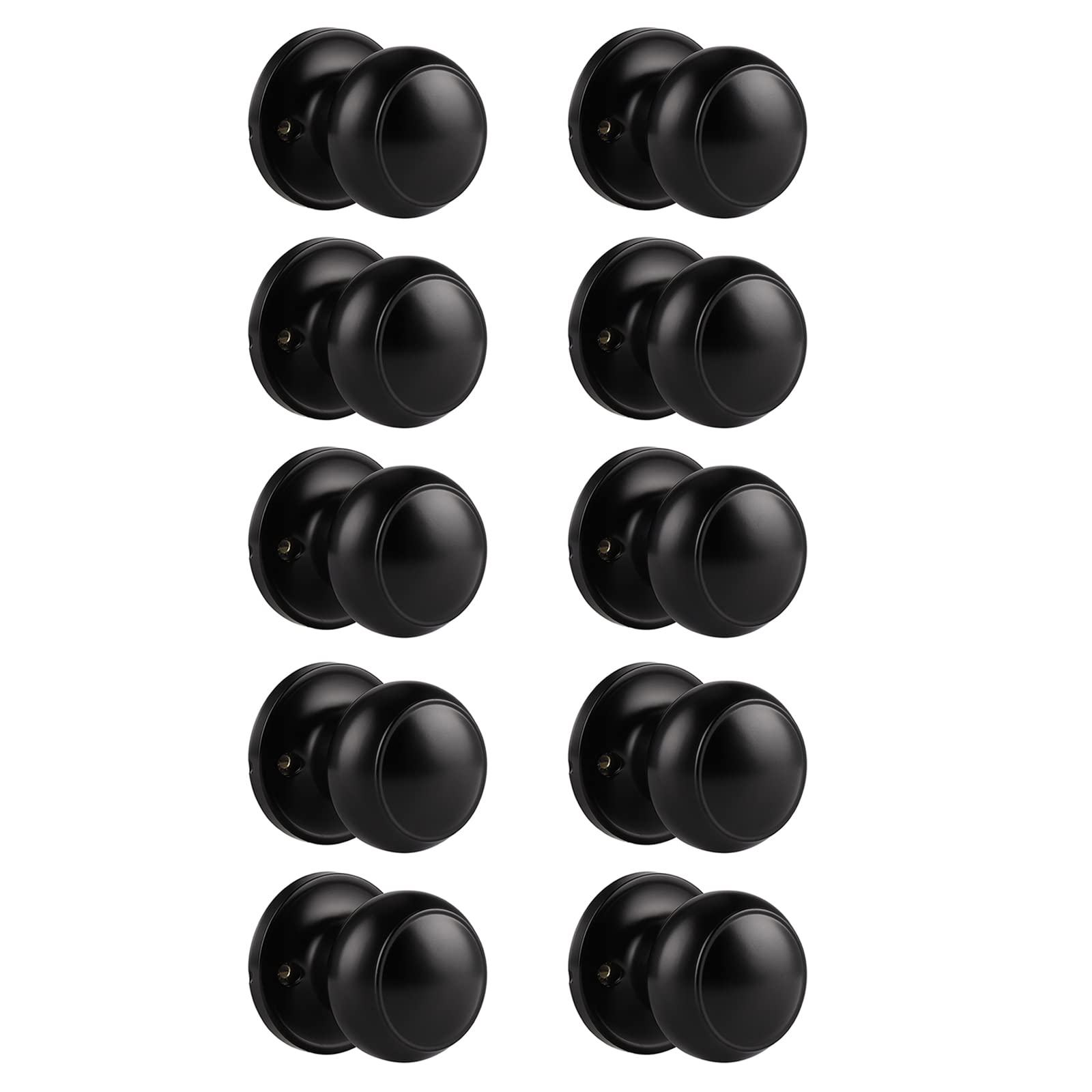 Poignées de porte factices lot de 10 noir pour dressing et placard moderne
