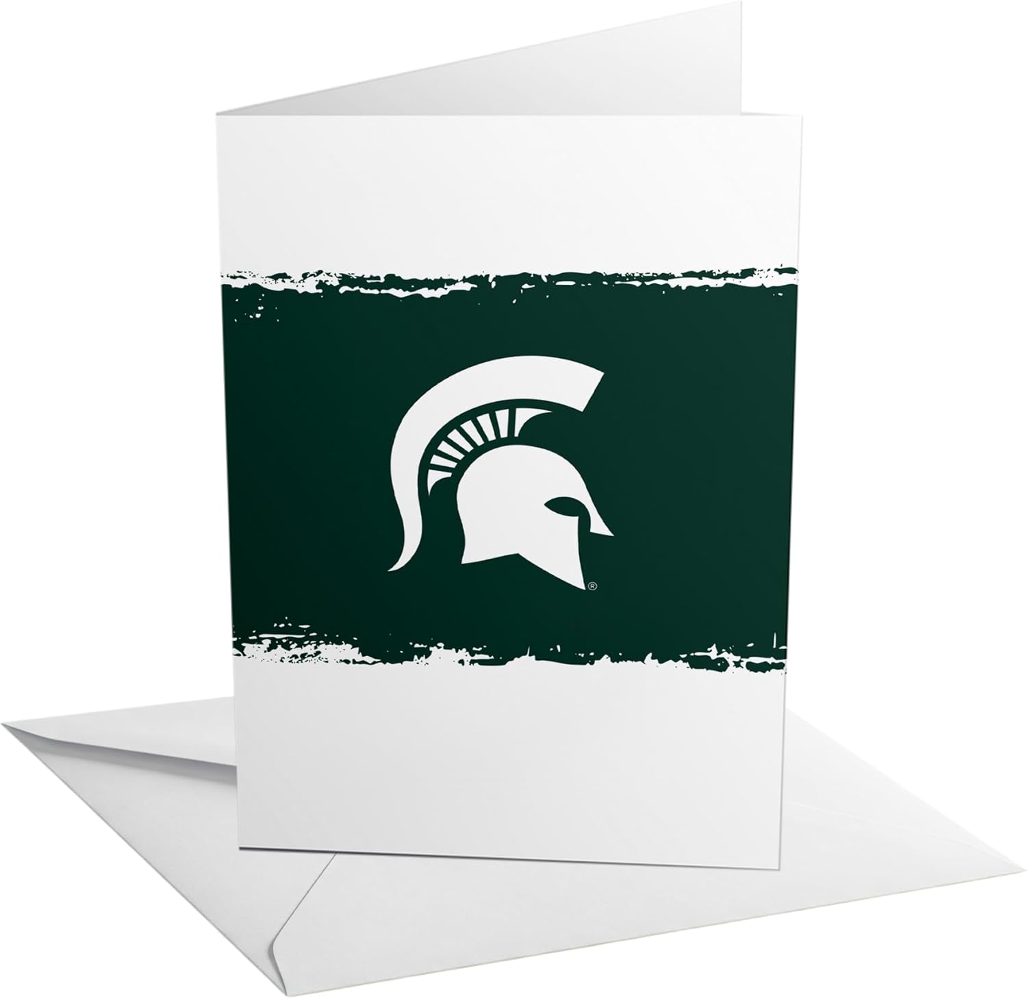 Desert Cactus Michigan State University 5x7 Inch Greeting Card Spartans MSU Single Folded Cardstock with Envelope Party Celebration Officially Licensed (5x7 Card B - Congrats)
