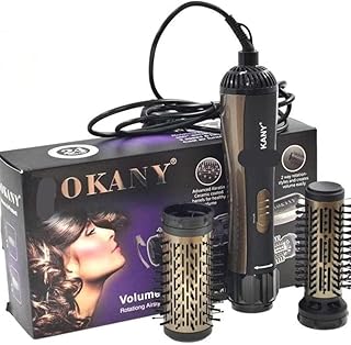 فرشاة سووكاني دوارة استشوار ومجفف الشعر 1x2 بقوة 1000 واط لتصفيف الشعر SD-903 مع ضمان لمدة عام