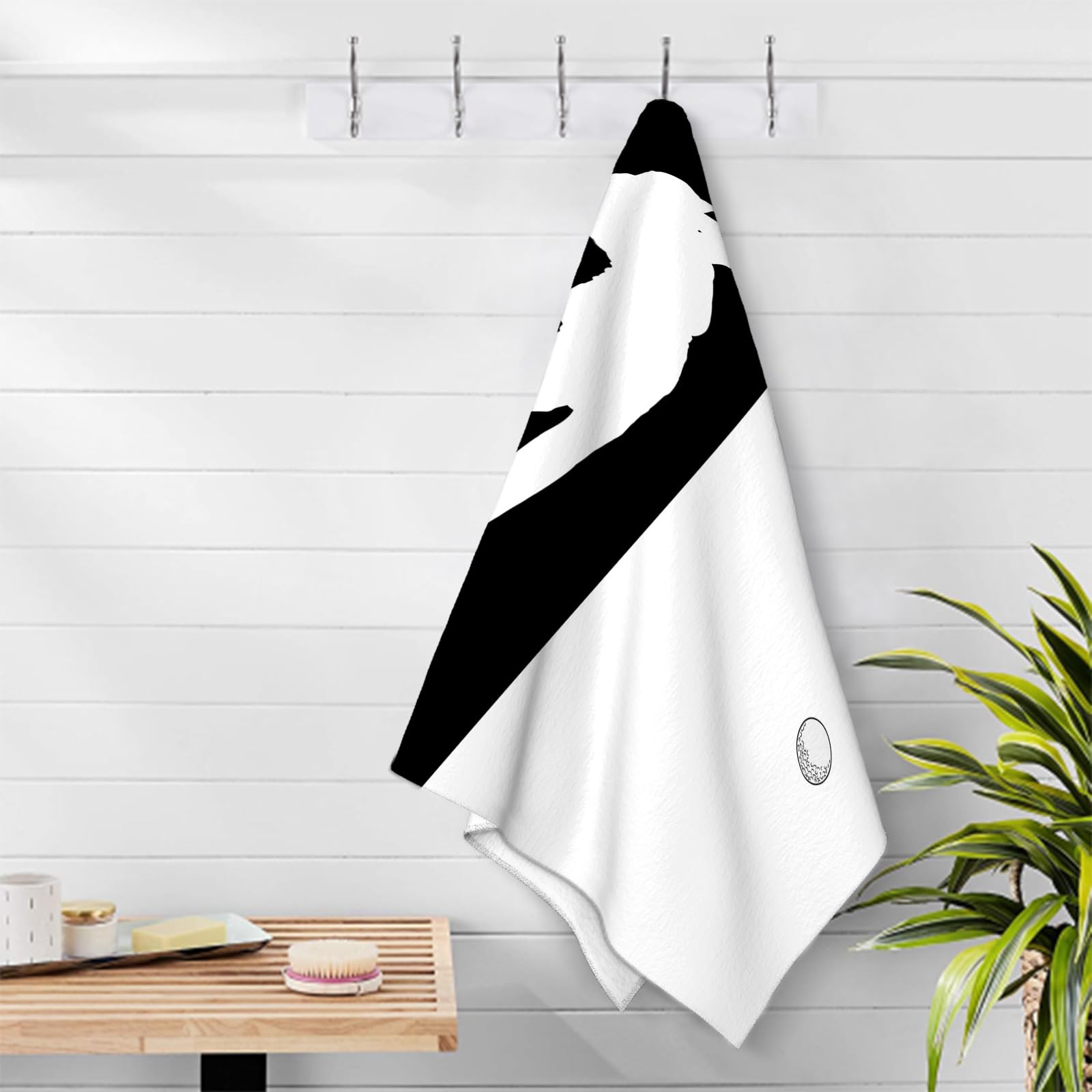 Große Strandtücher Golf Badetuch Wasseraufnahme Extra Microfiber, 3D Einfach Strandtuch Schnell Trocknend Mikrofaser Kinder Erwachsene (100x200 cm)