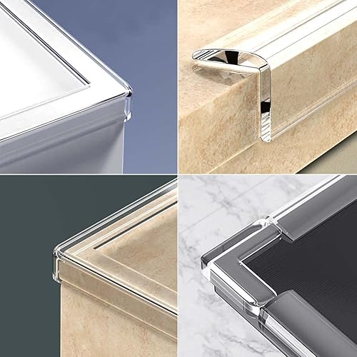 Miniatura 4 de Protectores de esquina a prueba de bebés, tira protectora de borde transparente con adhesivo fuerte precintado mejorado, para esquinas afiladas de