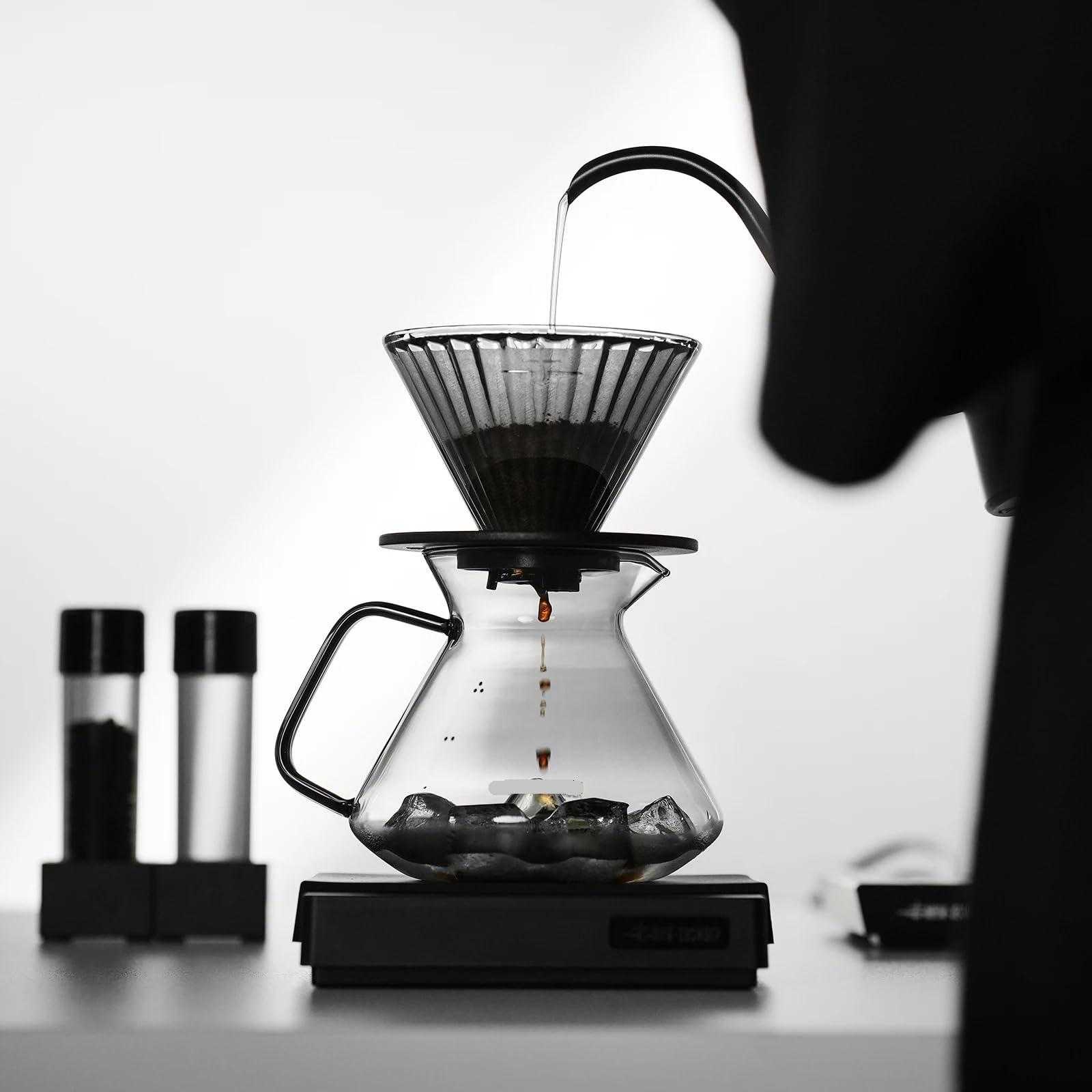 Compatibile con il caffè in vetro Hill MHW-3BOMBER | Bocca antigoccia a 45°, resistente agli sbalzi termici da -20°C a 120°C(600ml Aurora)