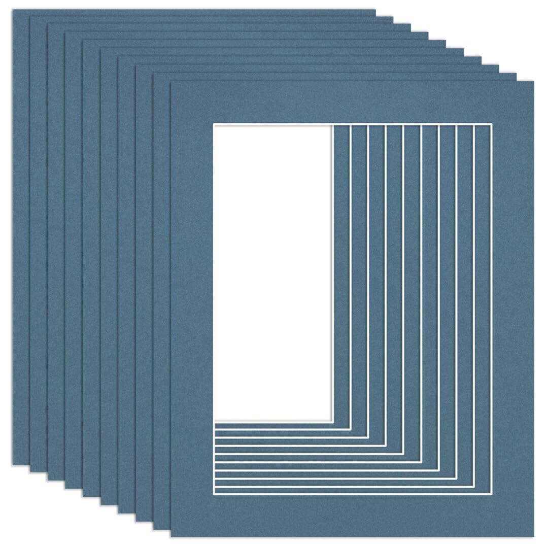 Procut Global 20x16" Pompadour Picture Mounts to Fit 16x12" Aperture - Precision Cut Cardboard Photo Mount - Ideal for Frames, Prints, Artwork & Certificates - Sizes & Colours Available - 10 Pack