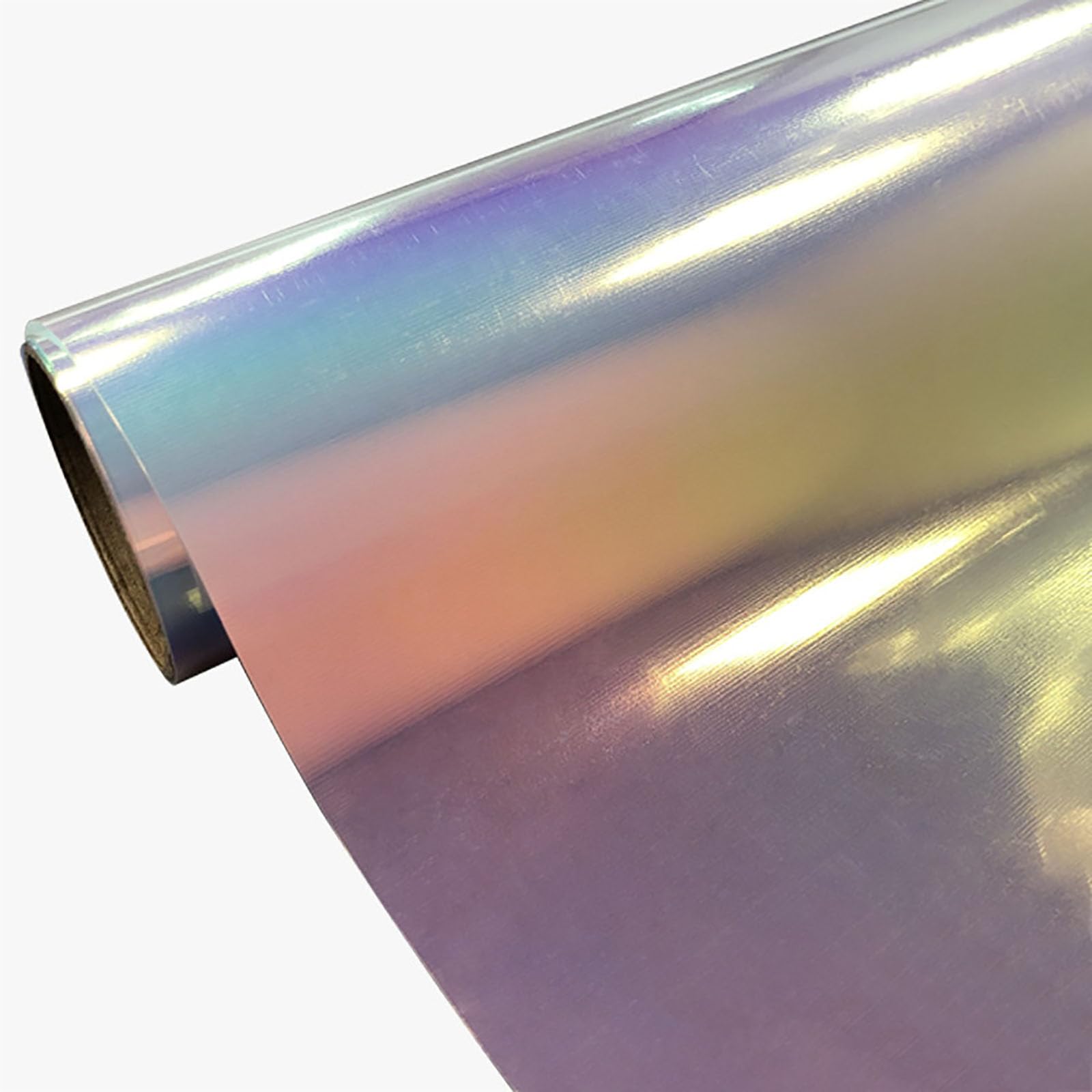 Creatorally Rainbow Holographic Heat Transfer Vinyl Roll – 12" x 5ft Cyan HTV for Heat Press, Iron On Vinyl for DIY T-Shirts, Clothing, Bags, Fabric Crafts