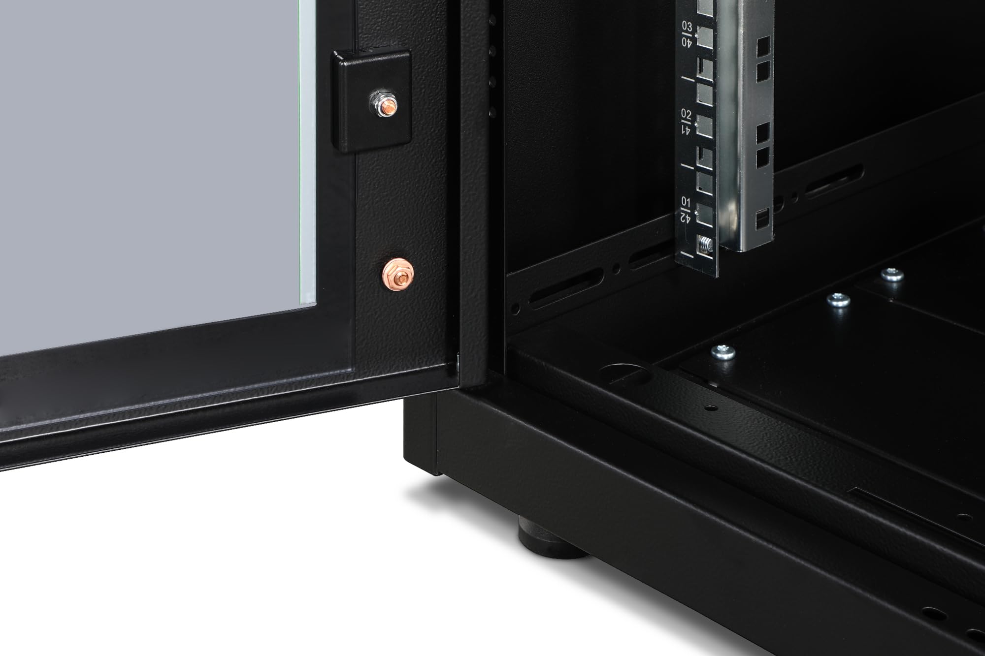 DIGITUS DN-19 42U-6/8-B-1 Unique Series 42 He-Armadio di Rete Professionale, 48,36 cm (19"), Laccato, Nero, 42HE-60 Breit-80 cm Tief