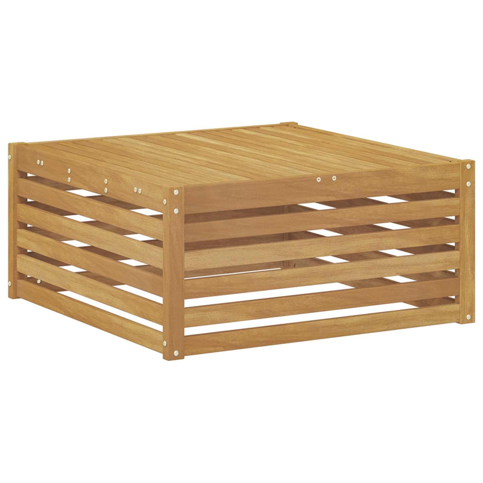 Gartenmöbelset 8-teilig aus massivem Akazienholz wetterfest Moderne Sitzgruppe für Terrasse Balkon Garten Esszimmer Wohnzimmer mit Tisch, Sofas, Stühlen, Kissen, modular, langlebig