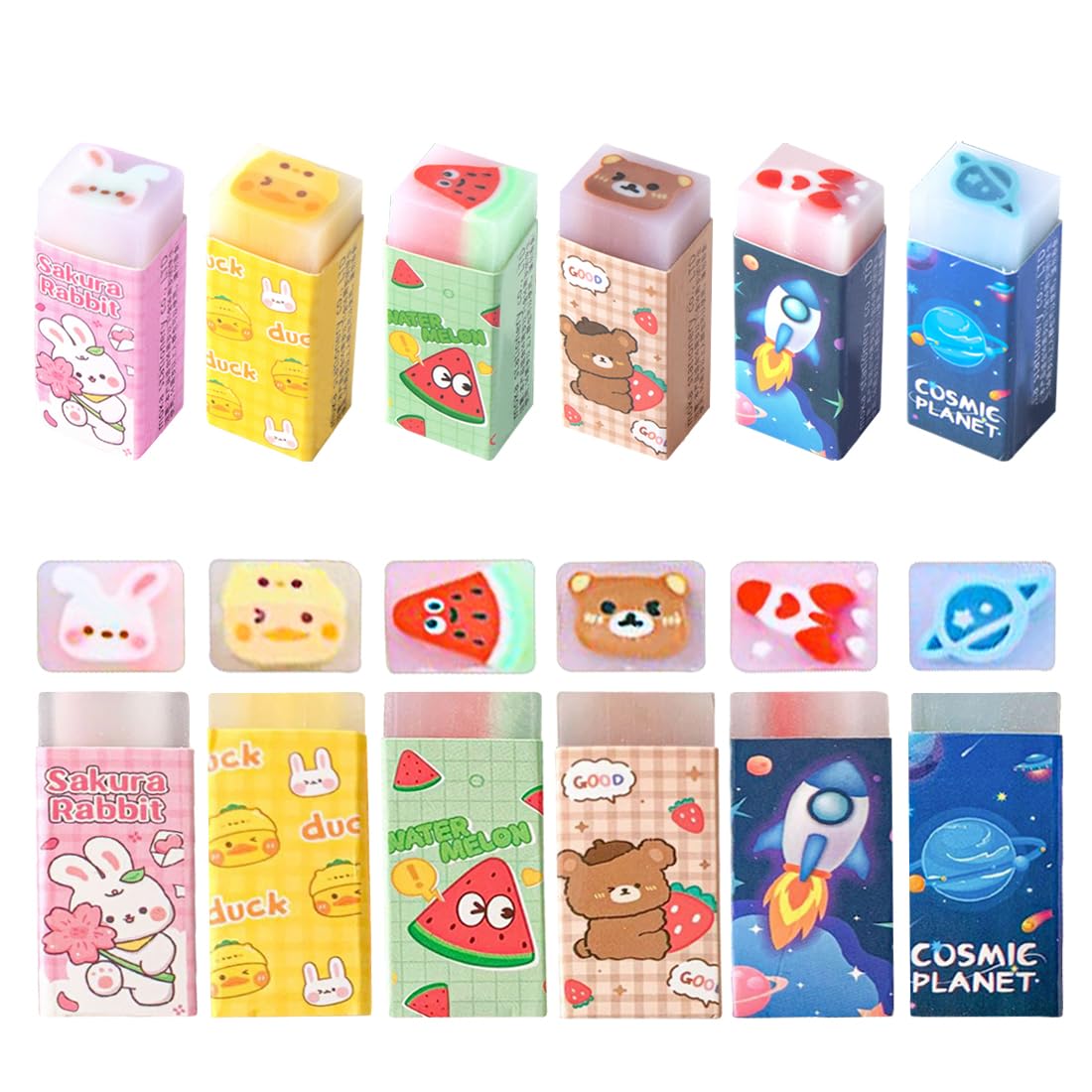 Set gomme da cancellare morbide e durevoli in gomma per matite colorate a forma di cubo flessibile per bambini in età scolare – acquista a prezzi convenienti sul marketplace