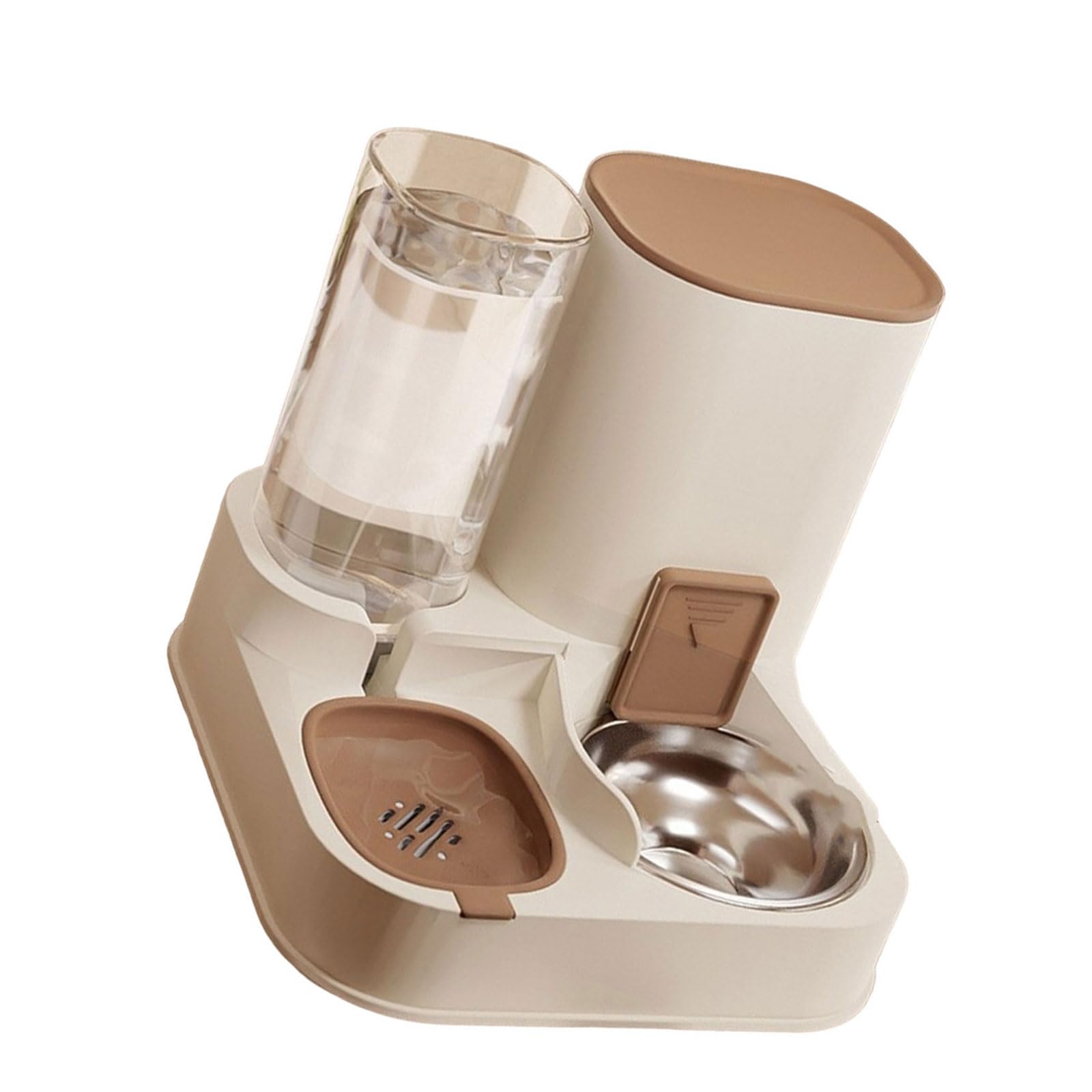 Comederos automáticos de Comida para Gatos y dispensador de Agua 2 en 1, Dispositivo de alimentación para Mascotas de Gran Capacidad para Gatos y Cachorros