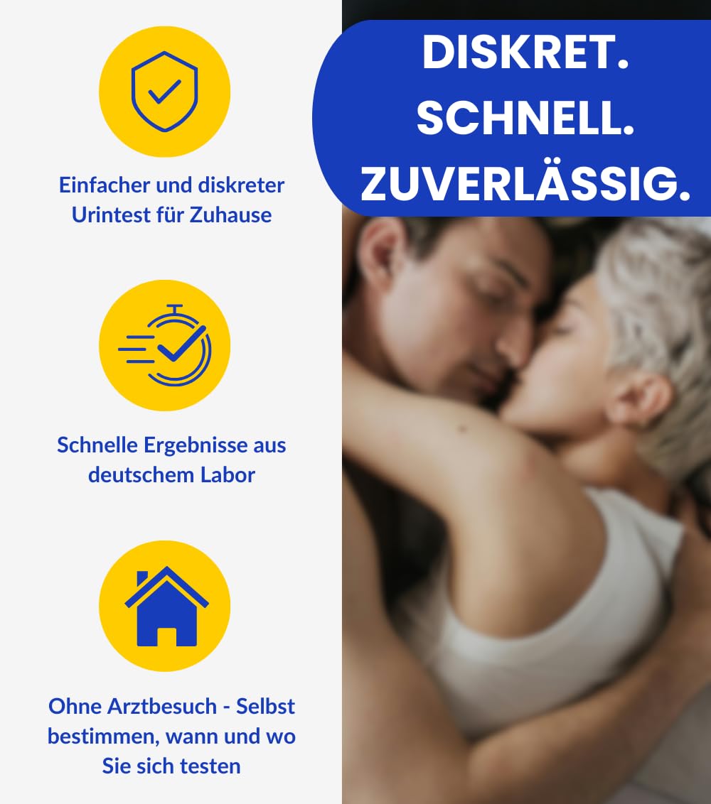STI-Test "4-in-1" auf Geschlechtskrankheiten | deutsches Qualitätslabor | Urintest