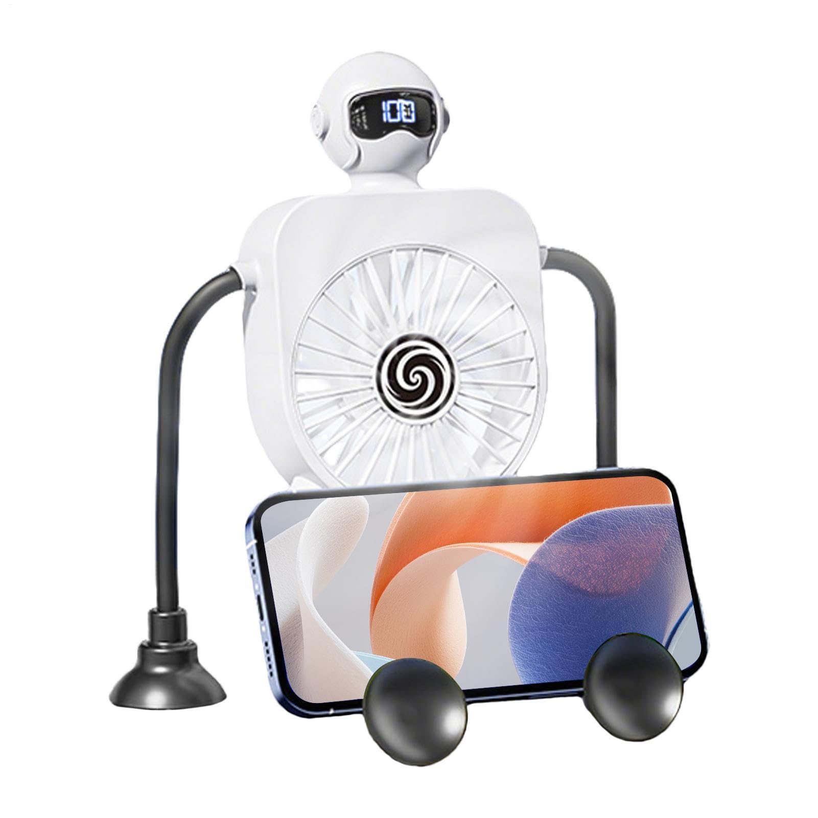 Ventilateur de table robot à 100 vitesses pour bureau et table de chevet