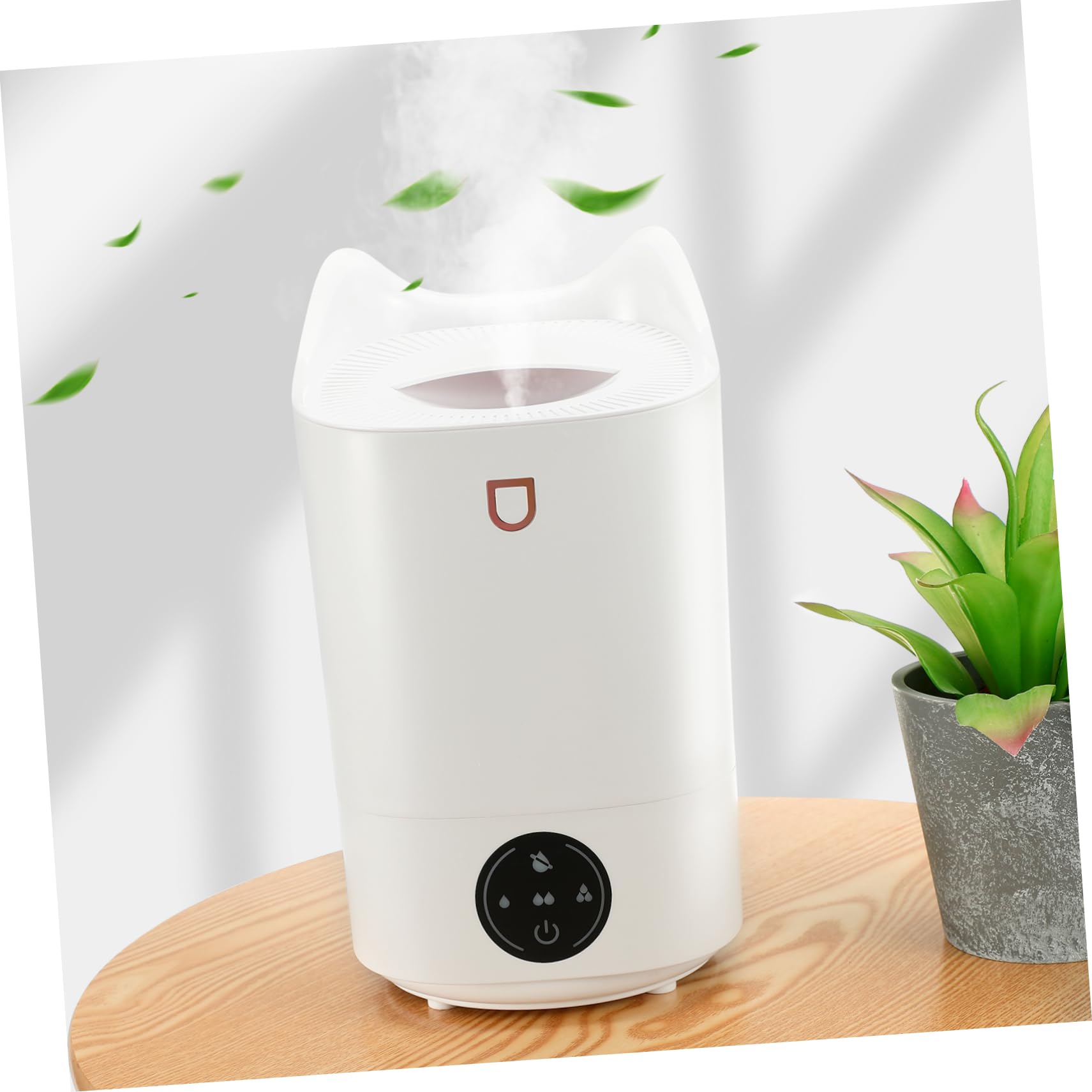 Umidificatore 3, 1 l Bianco in Plastica per Camera e Scrivania | Silenzioso, Spegnimento Automatico, Design Minimalista, Adatto a Uso Quotidiano in Ambienti Domestici