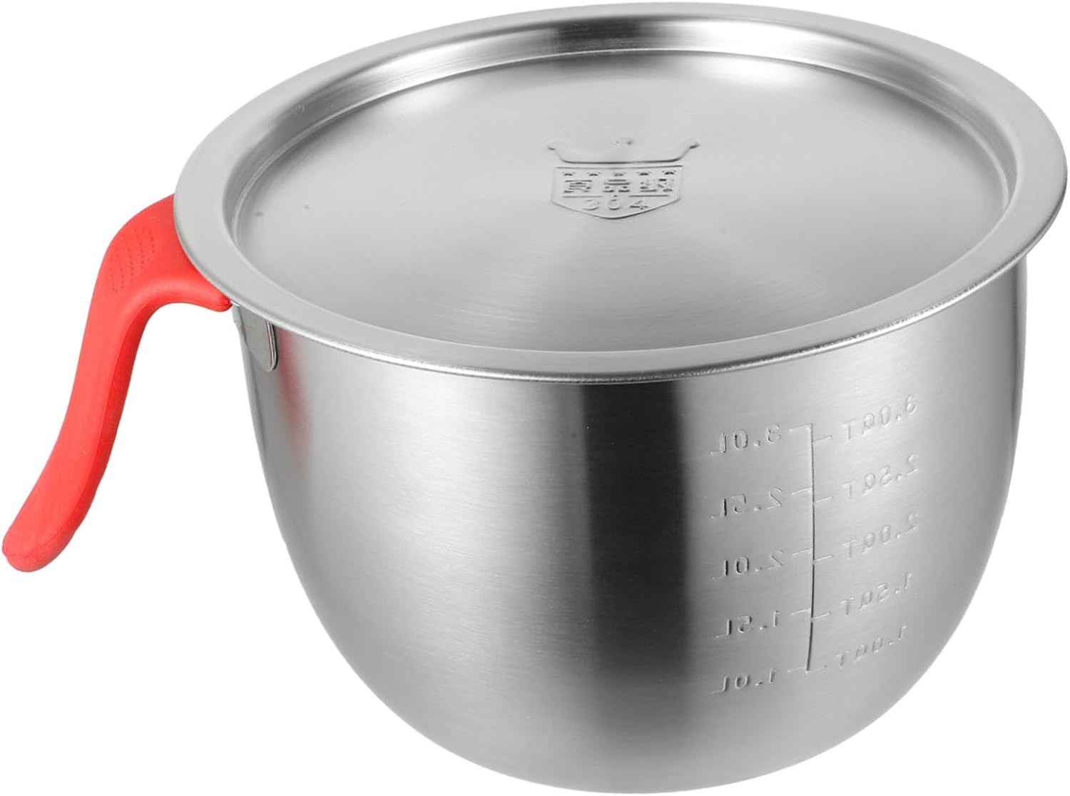 Mixing Bowl Stainless Steel Egg Beating Basin Deep Salad Bowl Easy to Clean Stable Design