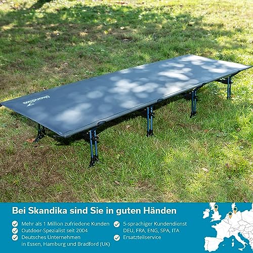 Feldbett Skandika Tieva – Klappbett für Camping und Freizeit