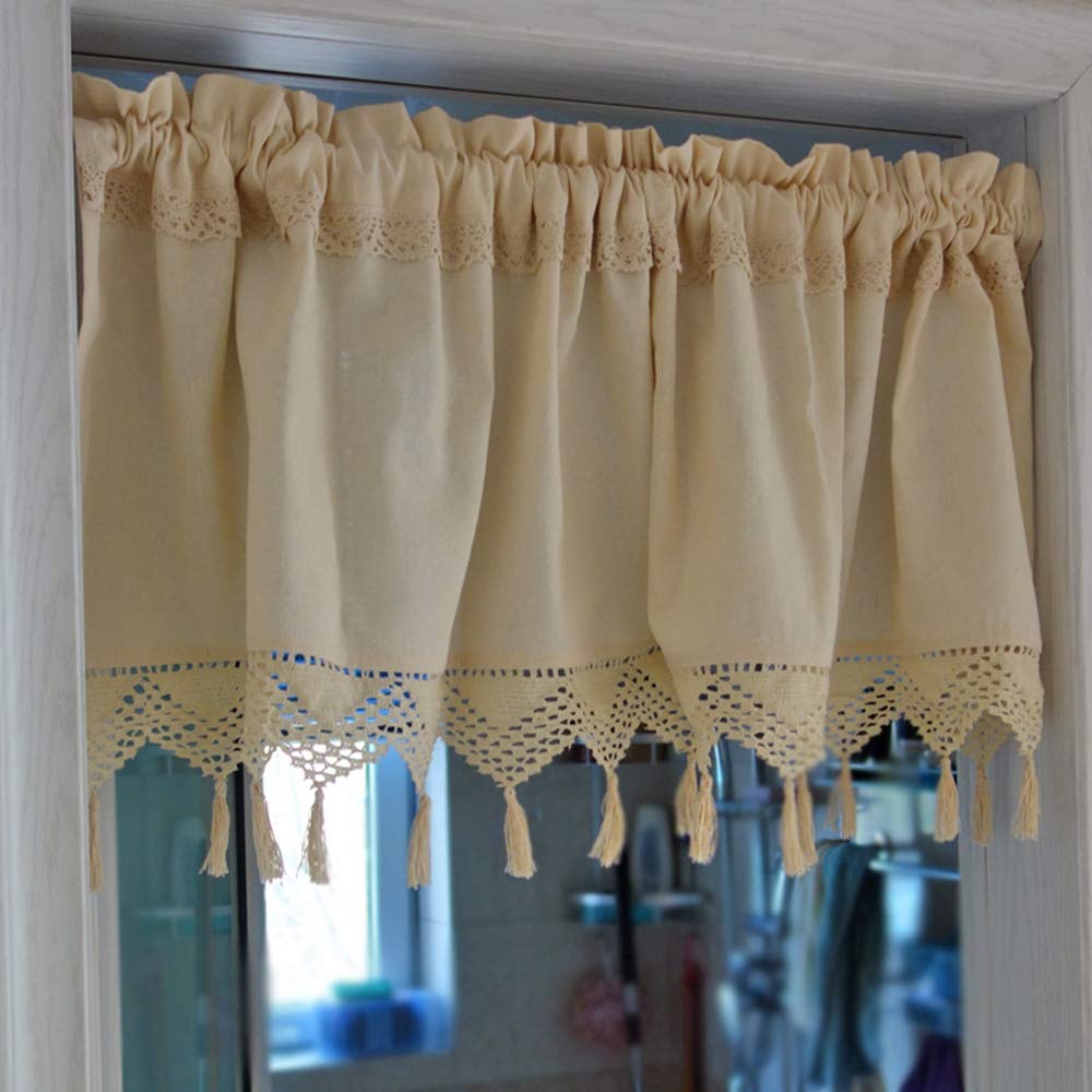Cortinas de cocina rUrEu cortas para ganar privacidad en la ventana sin perder claridad
