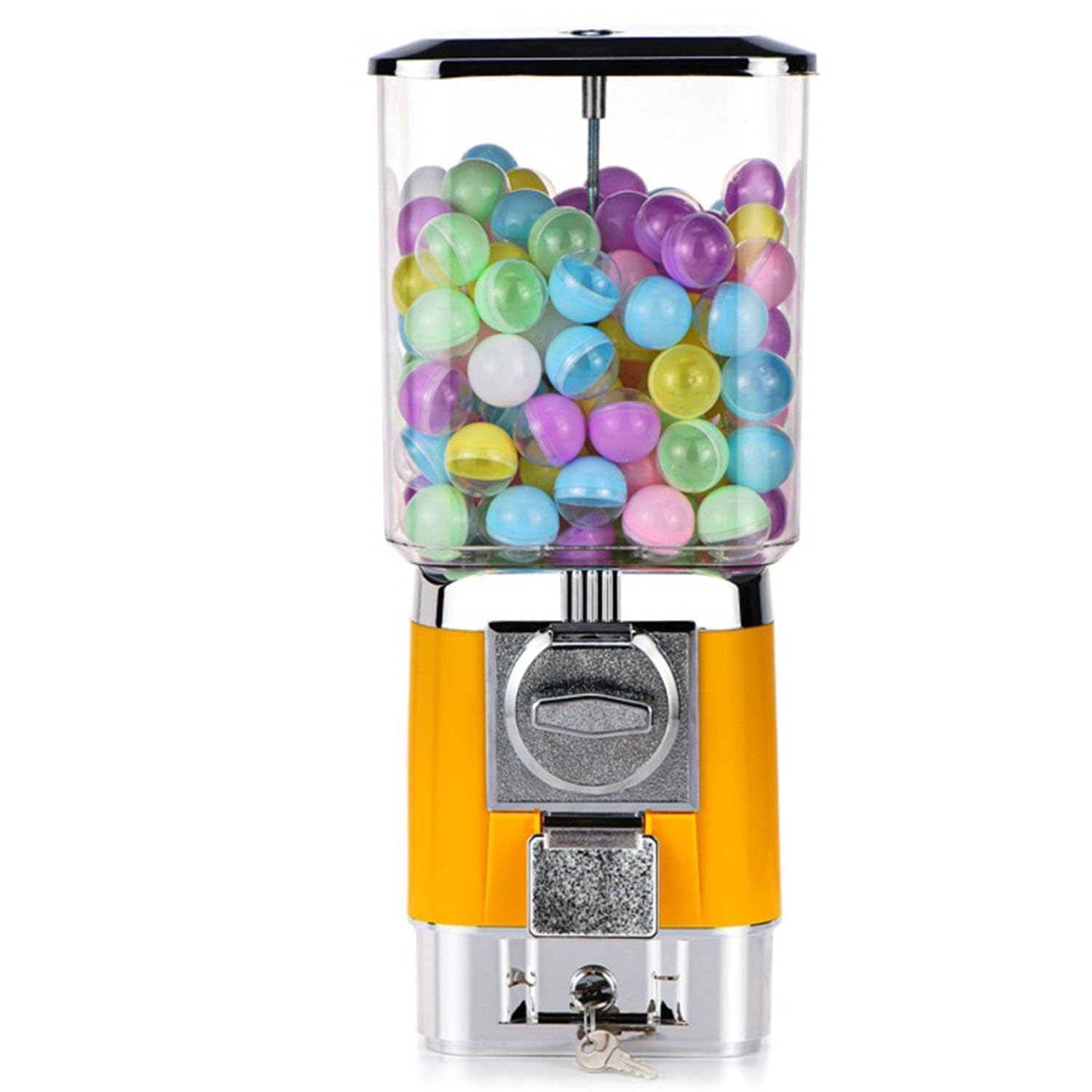 Automat Gumball, automat z cukierkami na monety z 200 pustymi kulkami i 100 żetonami, idealny do sklepów z grami