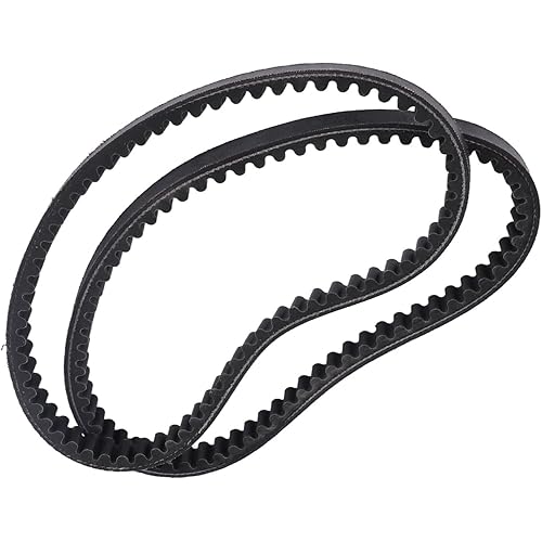 Kart Drive Belt, Pack of 2 Black Rubber Engine Drive Belt Clutch Belt 9.110.018-9.100.018-725 Replacement Fit for 80T and Mid XRX Karts with a Engine, 8.6" x 0.4" x 0.7"
