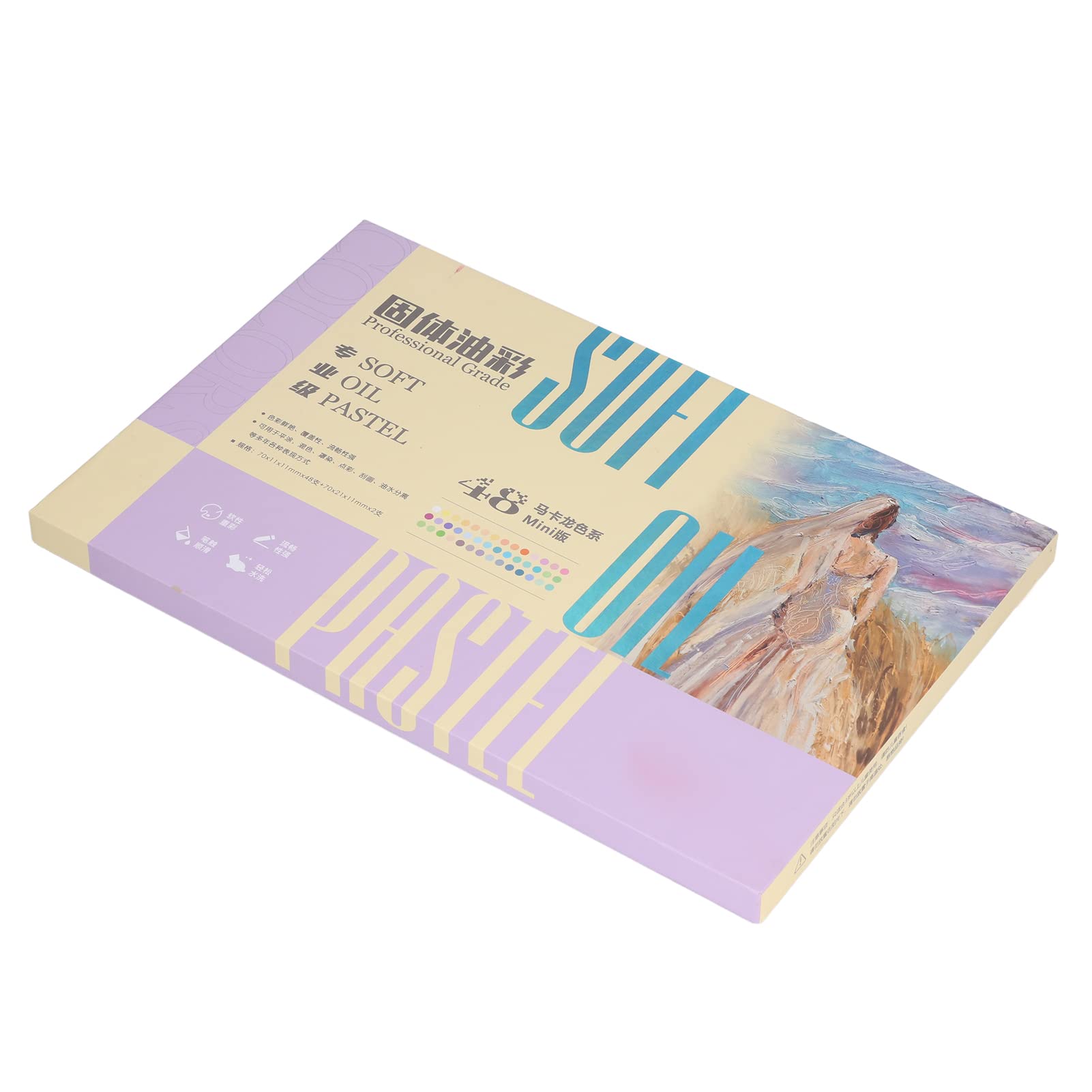 Tbest Ding Media,50pcs Oil Pastels Vivid Colors Glossy Orm S Reble DIY Interesting Decorative Art Plieor Iti