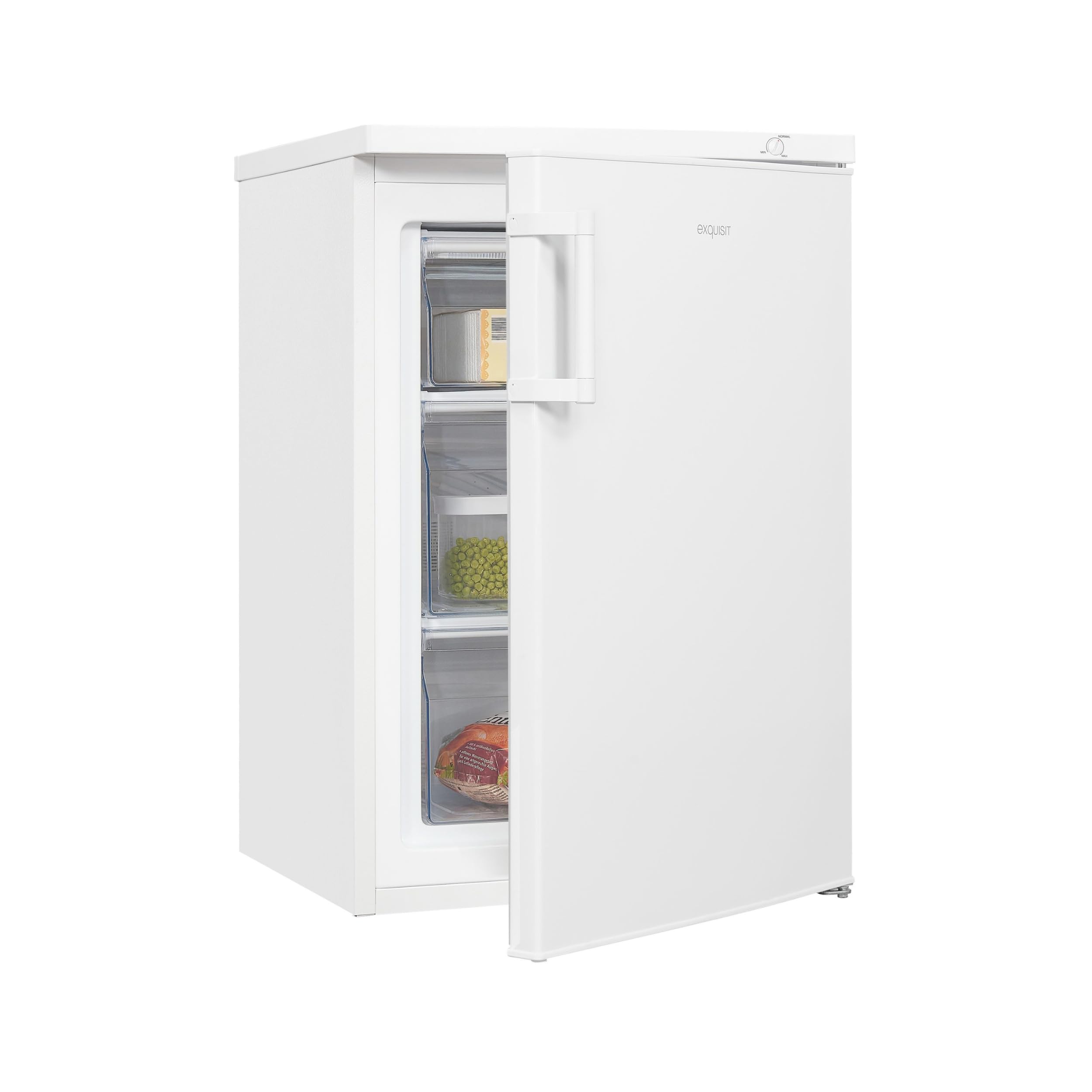 Exquisit® Congelador Table Top, 85L, Clase E, Color Blanco