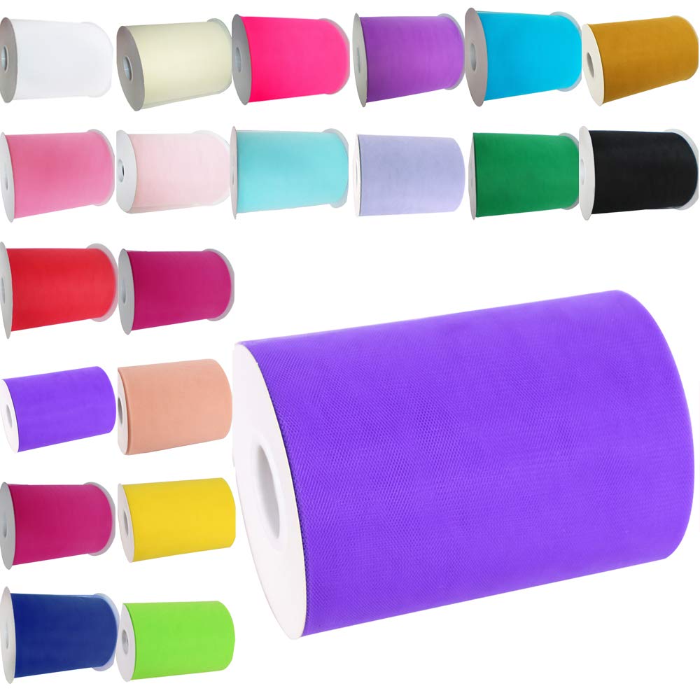 Time to Sparkle 6 Inchs x 100yards/300FT Tulle Roll Spool Tutu
