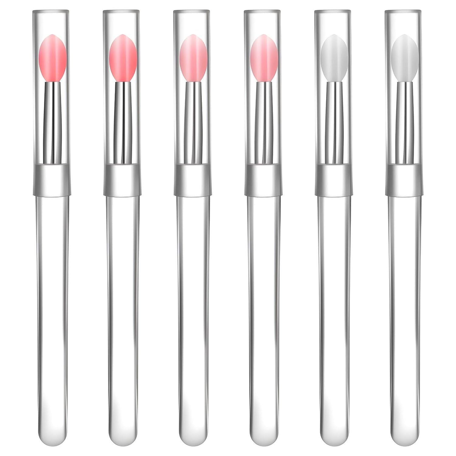 6 PCS Silicone Lip Brush Set - Reusable Applicators for Cream Lips