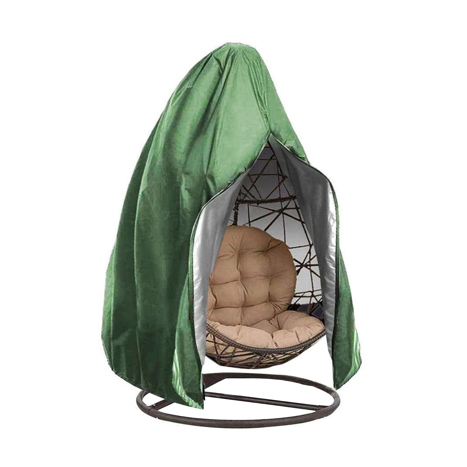 Copertura per Sedia A Dondolo,Copertura Antipolvere per Sedia A Dondolo,Coperture Dondoli da Giardino,Fodera di Protezione per Sedia Sospesa (230x200cm,Verde)