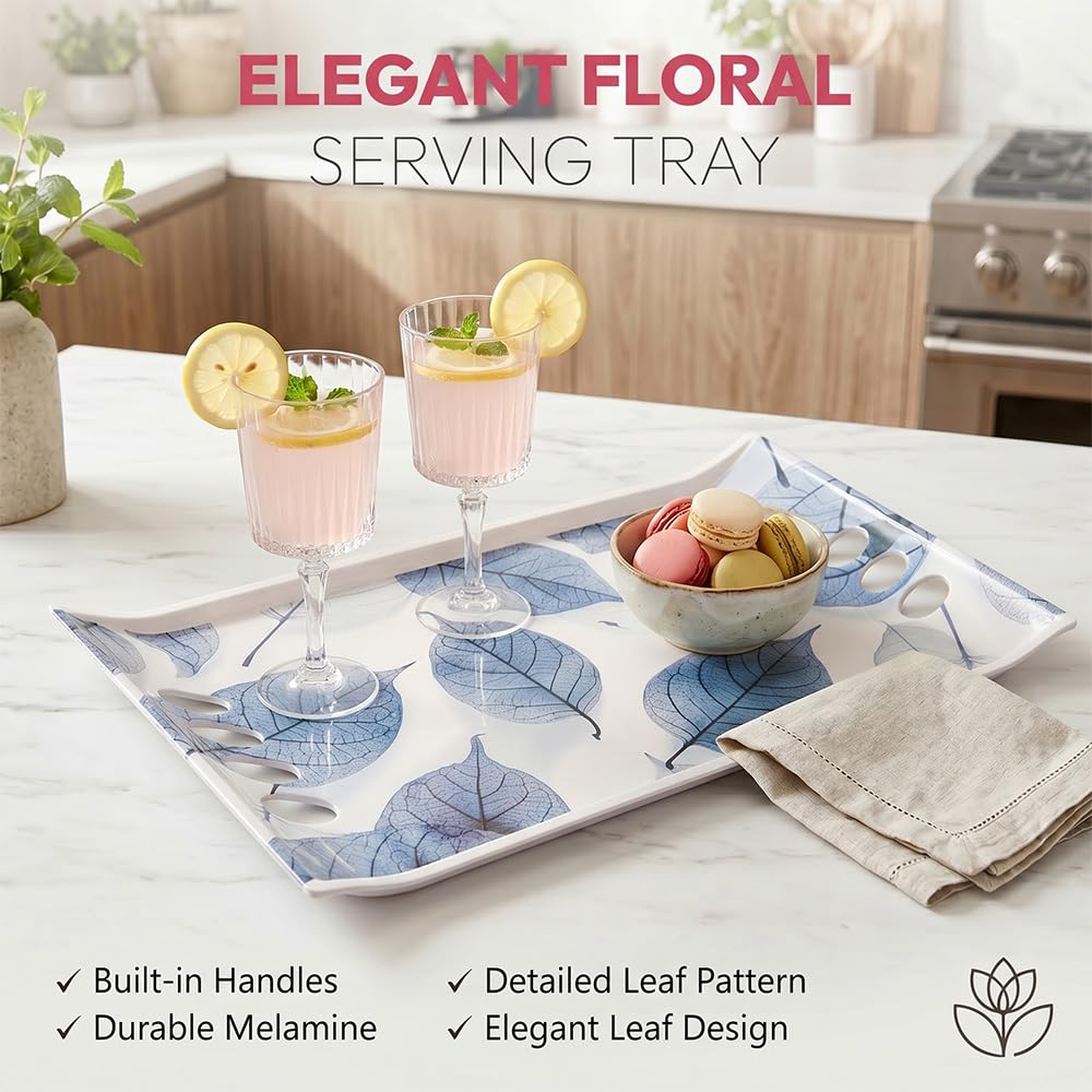 U.P.C. Melamine Tray Set - 3 Piece Serving Trays -4