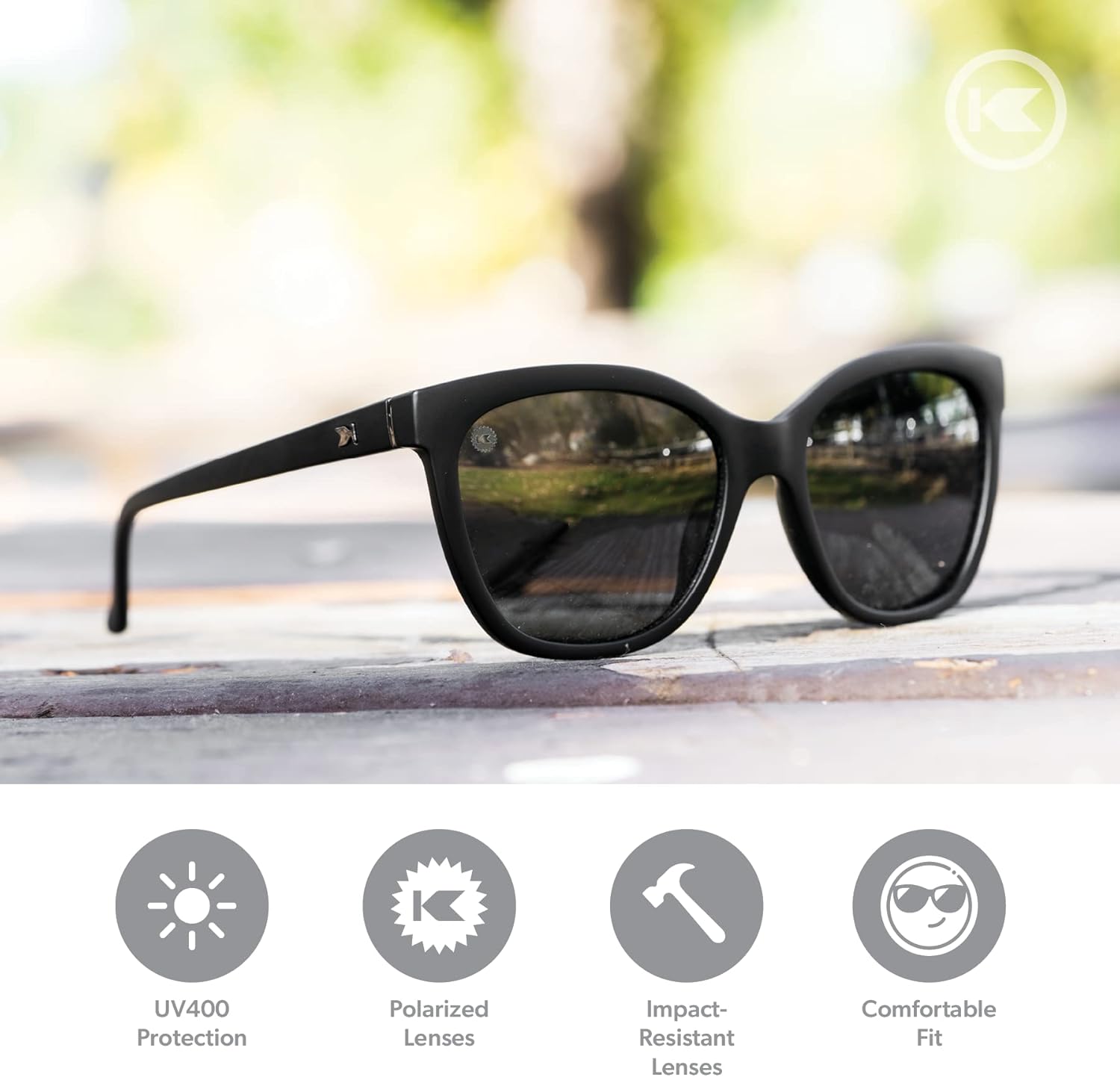 Knockaround Deja Views Polarized Cat Eye Sunglasses for Women & Men - Trendy Sunglasses - UV400 Protection