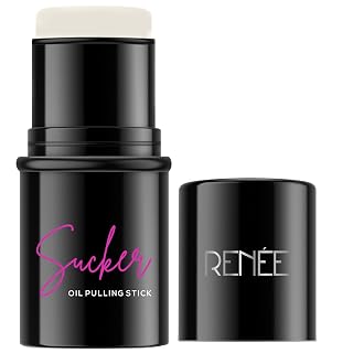 RENEE Sucker Oil Pulling Stick 5gm, Roll-on Instant Mattifies & Smoothens Skin Texture | Enriched with Cocoa butter, Argan & Macadamia | Reduces Shine, Blurs Pores & Fine Lines