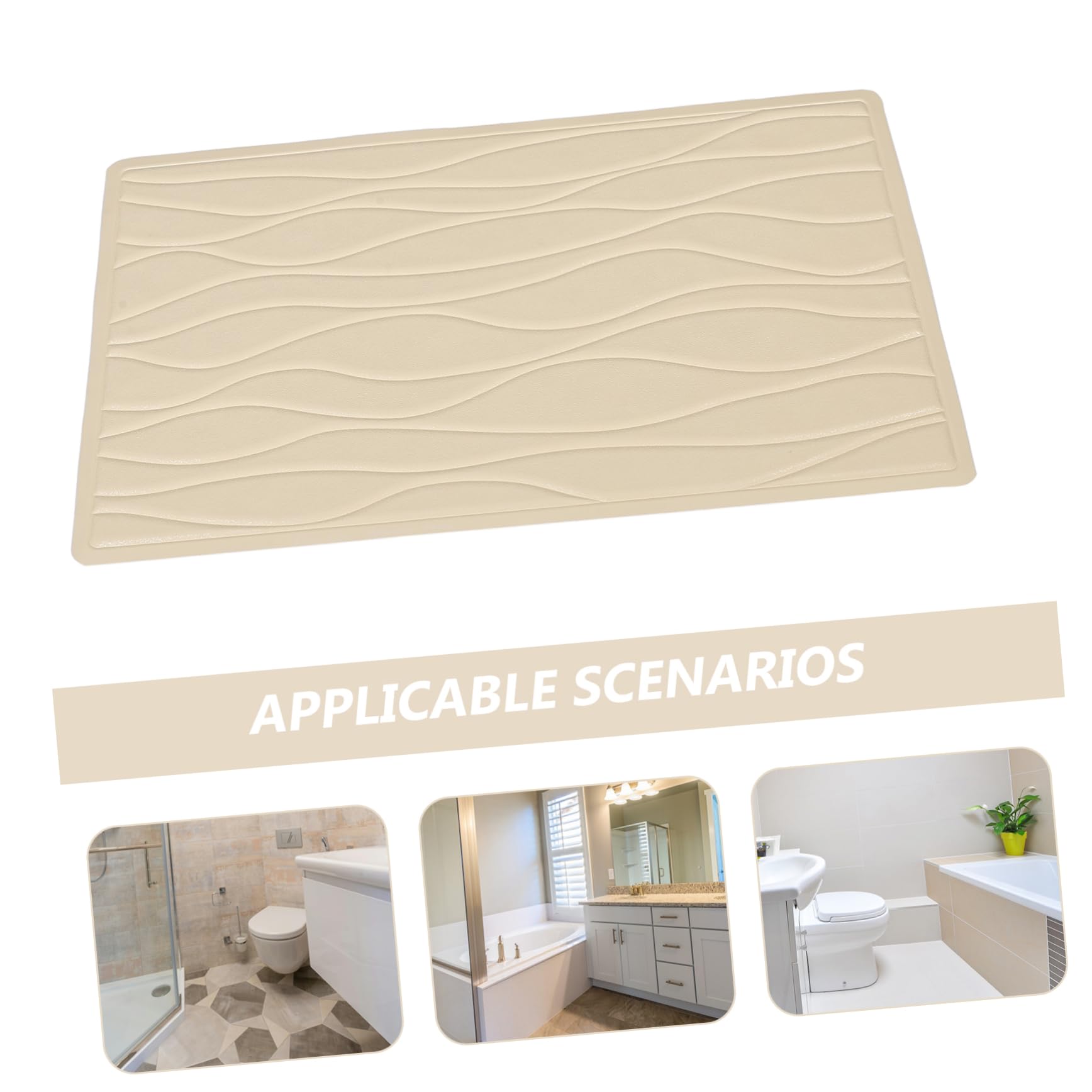 Alfombra De Baño Antideslizante De Goma con Ventosas Mat para Ducha y Bañera para Mantener El Suelo Seco y Limpio El Baño