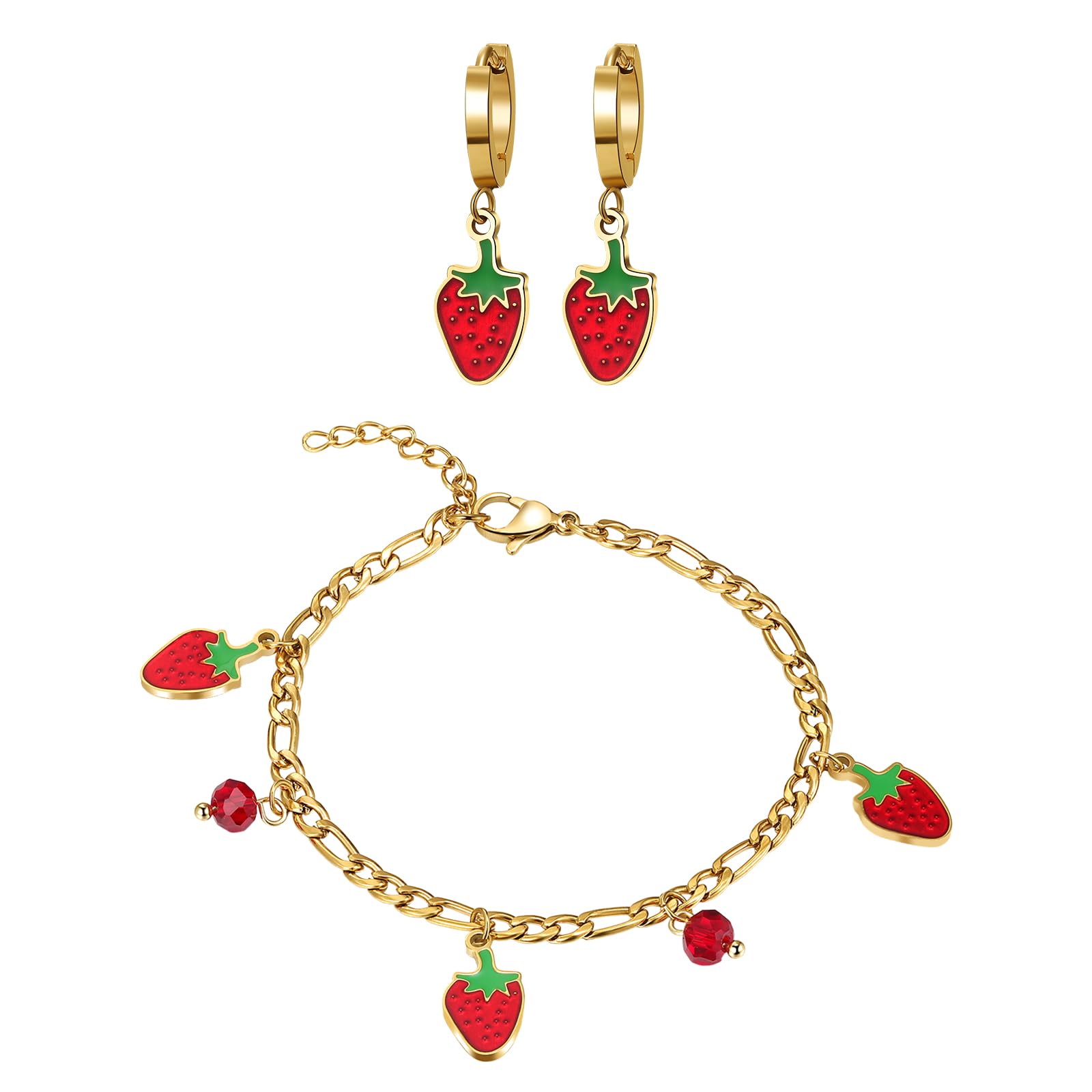 JewelryWe Schmuck Damen Choker Kette Kropfband Set schwarz m