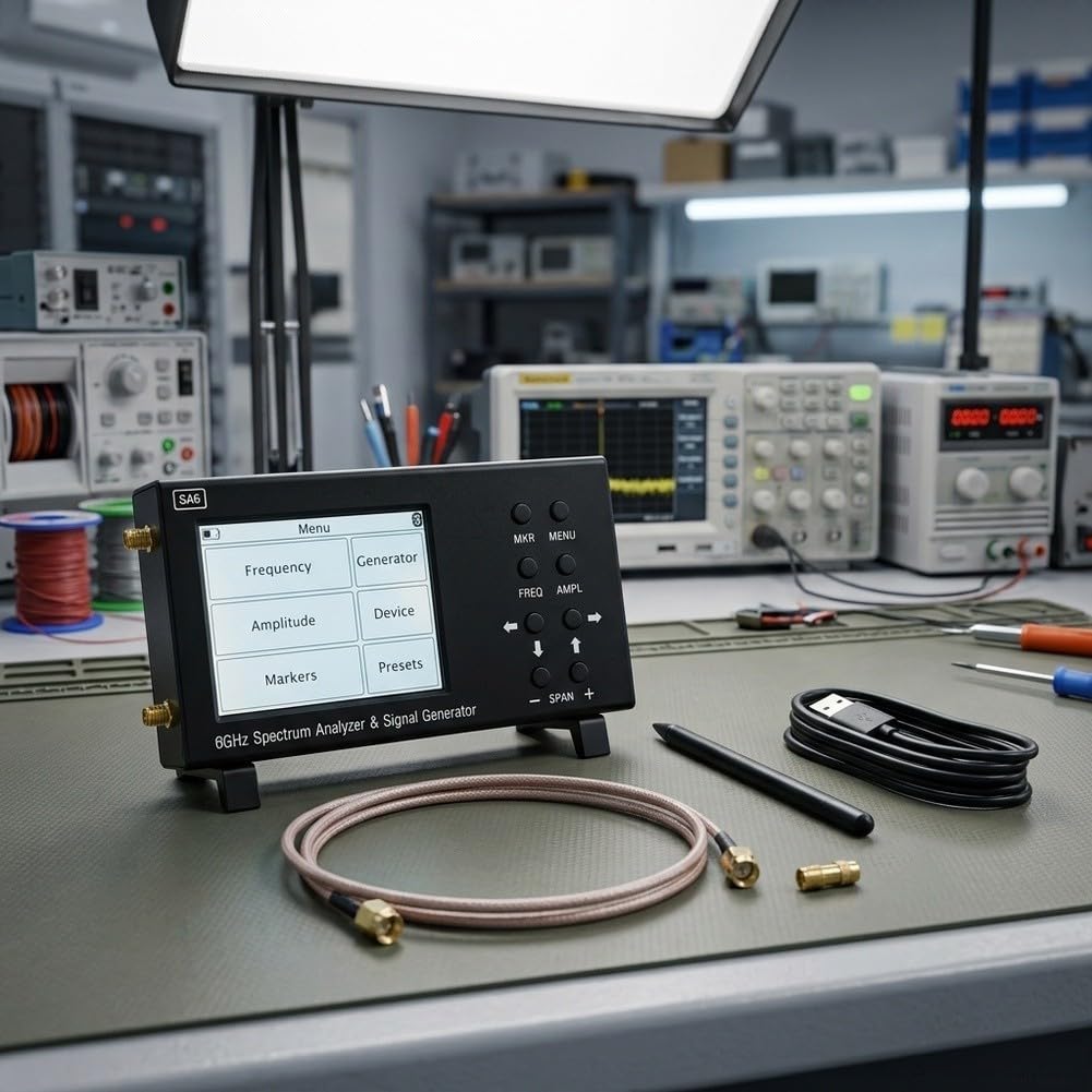 Metall Spektrumanalysator 3.2 Zoll Touchscreen 6GHz