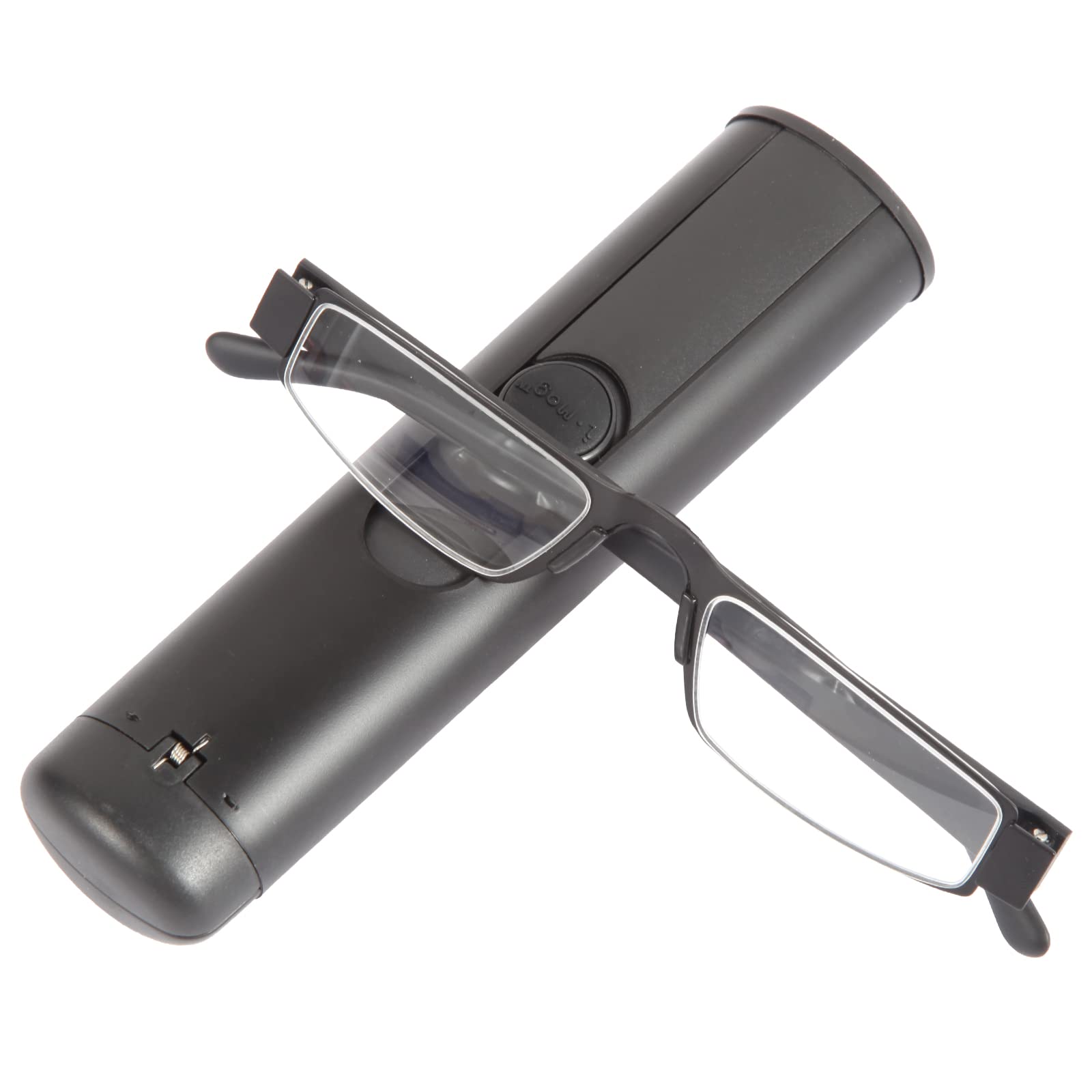 I-Mag Executive Slim Metal Reading Glasses with Slide Open Hard Case (2.00, Black) by I-Mag Reading Glasses