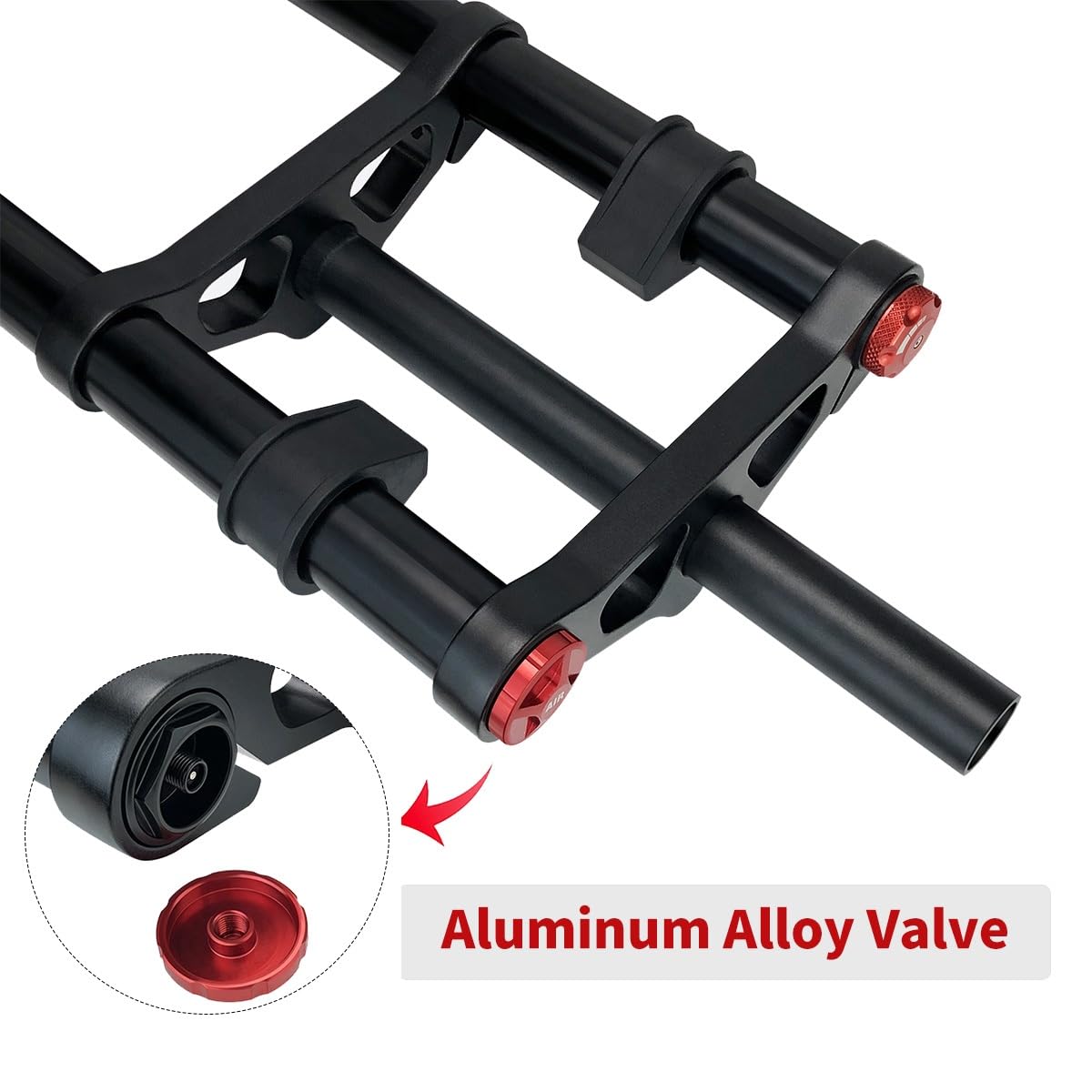 Forcella Anteriore Bici Elettrica 26x4.0 QR 135 Mm Freno A Disco