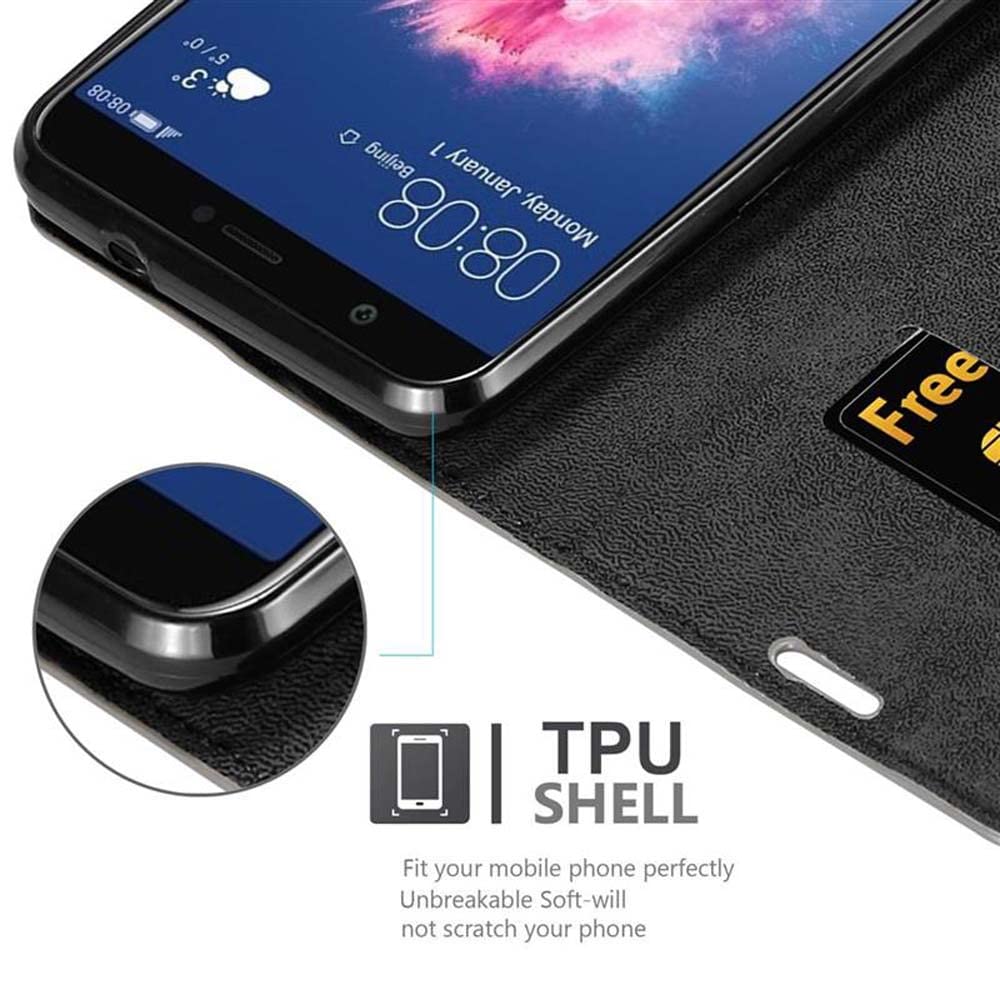 Cadorabo Custodia A Libro Per Huawei P Smart 2018 / Enjoy 7S - Color Oro Rosa, Con Vani Per Carte, Chiusura Magnetica E Funzione Stand - 3