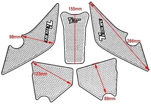 Miniatura 6 de Fuel Tank Sticker Decal Non-Slip Side Fuel Tank Stickers Pad Stickers for Y&AMAHA Tenere 700 Rally T700 XTZ 690 T 700 2019 2020 2021 2022