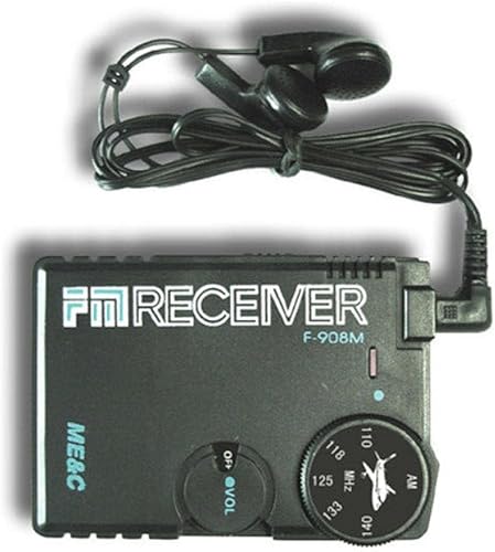 Banda de aire Radio AM Receptor 110MHz a 140MHz Aviación Banda Receptor Aeropuerto Tierra 8X5.5X1.2.0 in Accesorio