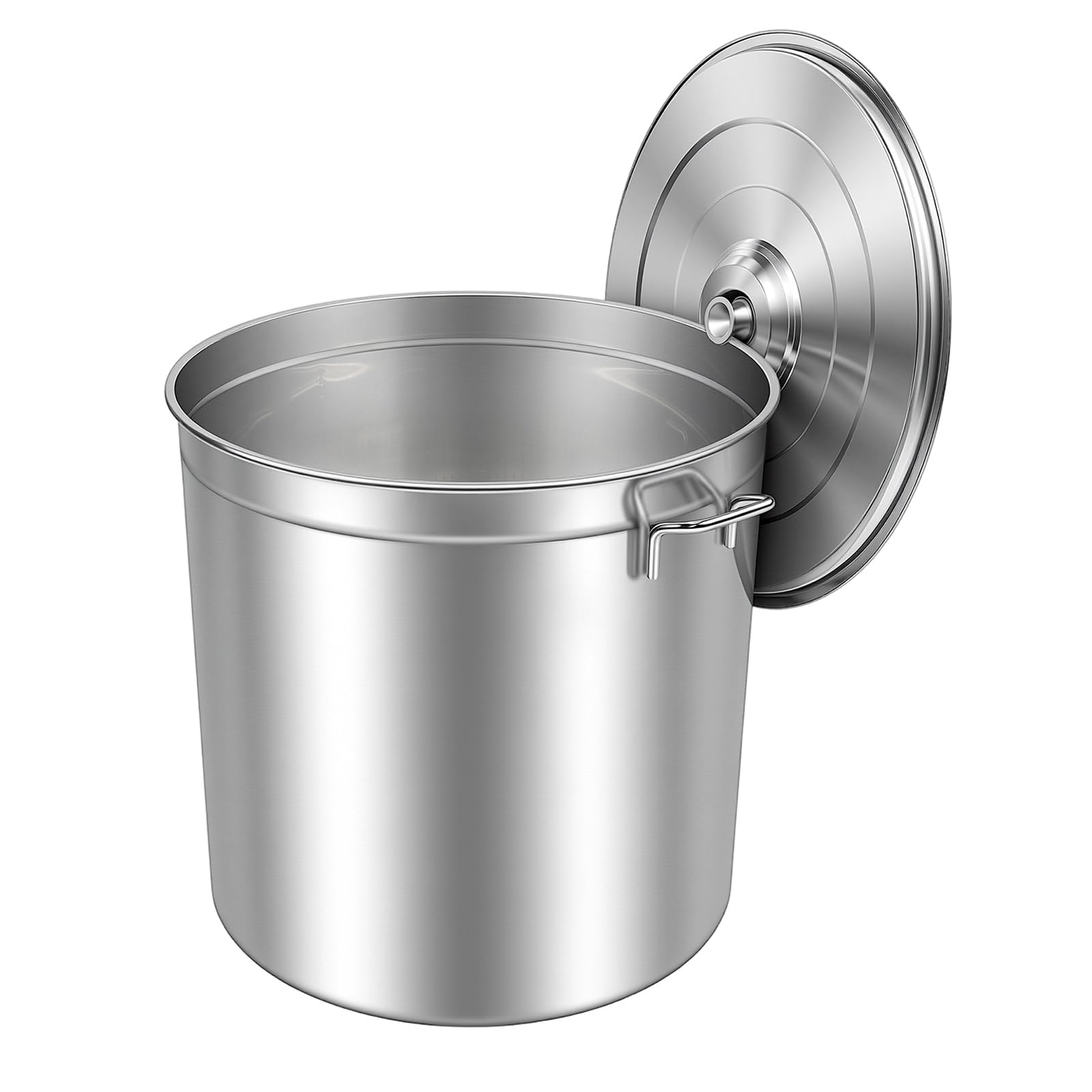 Pentola da 100 l, con coperchio e cestello, in acciaio inox, per fornelli a gas, elettrici, fornelli a induzione, ristoranti, caffetterie, hotel