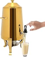 Vista 9 de Dispensador de bebidas calientes, urna eléctrica de café de 13 L, dispensador de bebidas frías y calientes de acero inoxidable con tabla