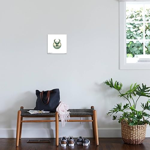 Miniatura 3 de Trends International Gallery Pops NBA Milwaukee Bucks - Póster de pared en lienzo con logotipo global, 12.00 x 12.00 pulgadas, lienzo estirado