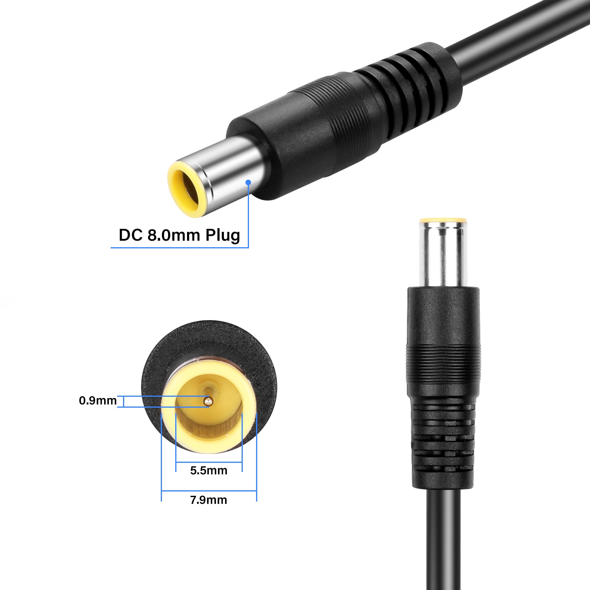 Câble Allume-Cigare 12V 1,5m 5,5x2,5mm - Chargeur Voiture Avec Fusible 10A PNGKNYOCN