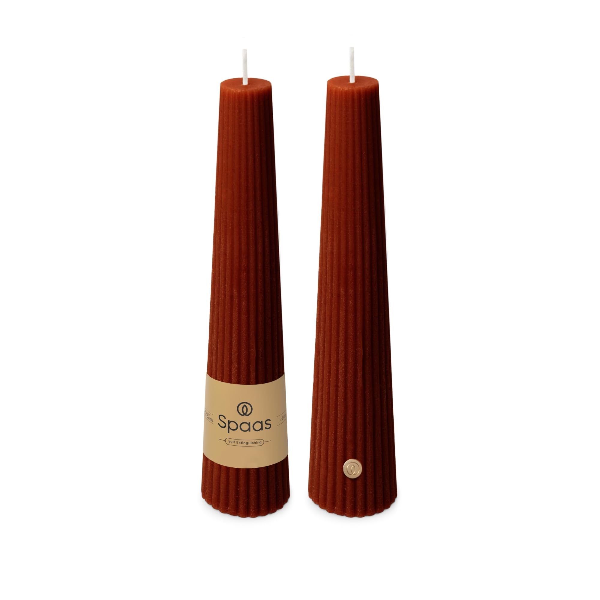 Spaas Ribbed Candle 25h, bordeaux — image 1