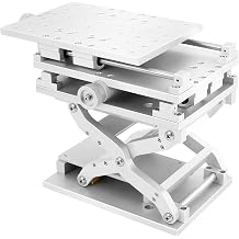 XYZ Work Table, 3-Axis 3D Linear Stage, Aluminum XYZ Sliding Table Workbench, Marking Engraving Machine Working Platform for Industrial Positioning Marking