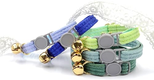 Miniatura 6 de Collar de gato personalizado con hebilla de liberación de seguridad, número de teléfono con nombre grabado para gatitos niños y niñas