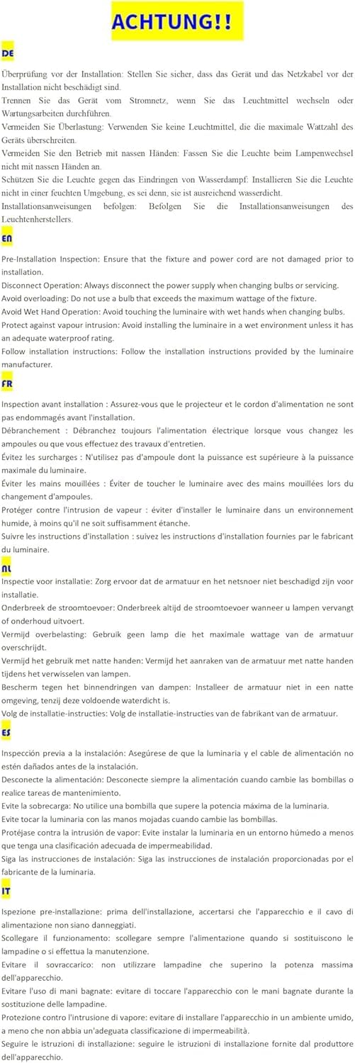 Homefire Wandleuchte innen Wandlampe GU10 Schwarz 2 Stück Schwenkbar