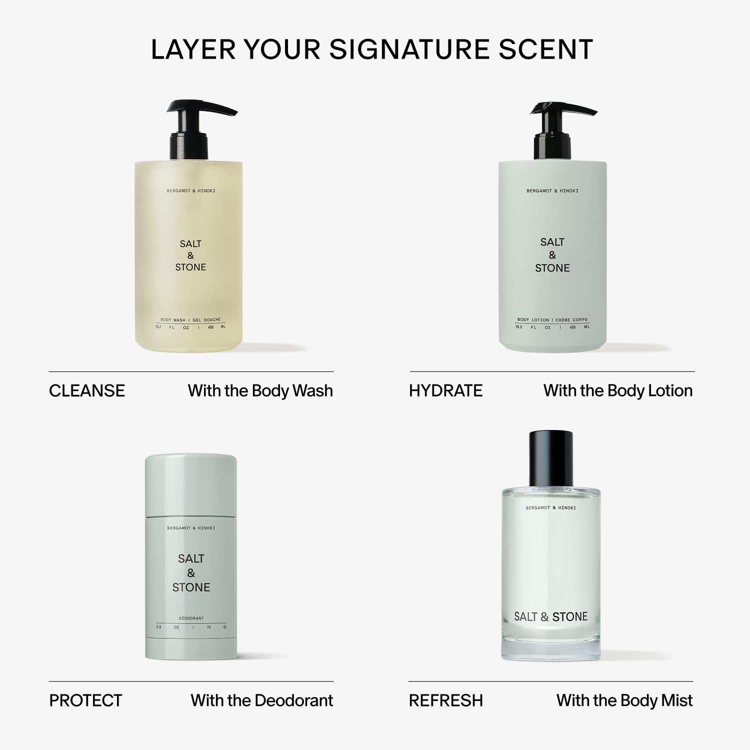 Salt & Stone Body Lotion for Women & Men | Hydrates, Nourishes & Softens Skin | Restores Dry Skin | Fast-Absorbing | Cruelty-Free & Vegan (100 ml) (Bergamot & Hinoki) - Image 7