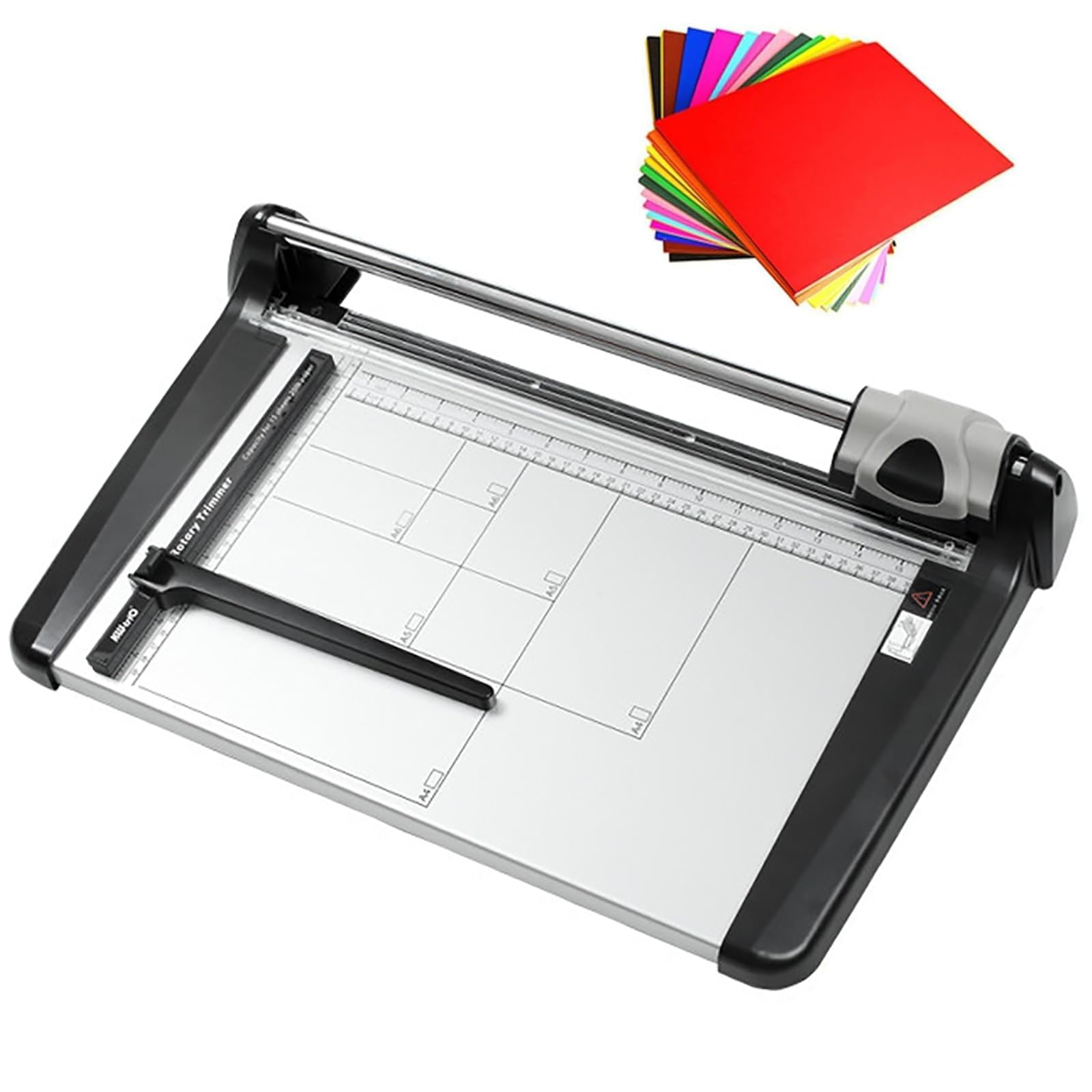 Taglierina a ghigliottina industriale resistente per tagliacarte di grande formato A2/A3/A4 per stampe, scuole, studi D