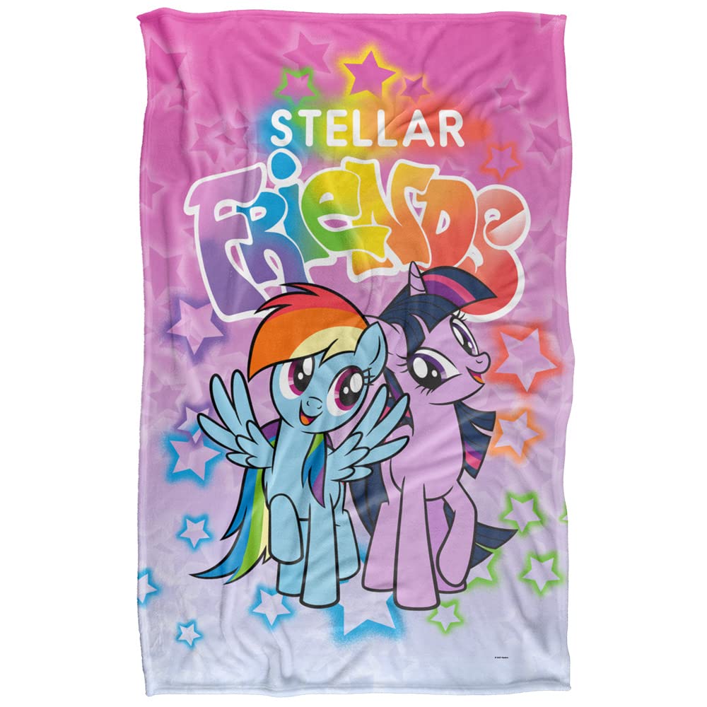 My Little Pony Stellar Friends Super Soft Snuggle Blanket with Silky Touch - 91 x 147 cm
