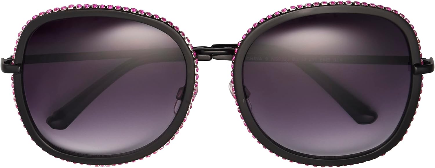 Betsey Johnson Women's All The Trimmings Square Sunglasses